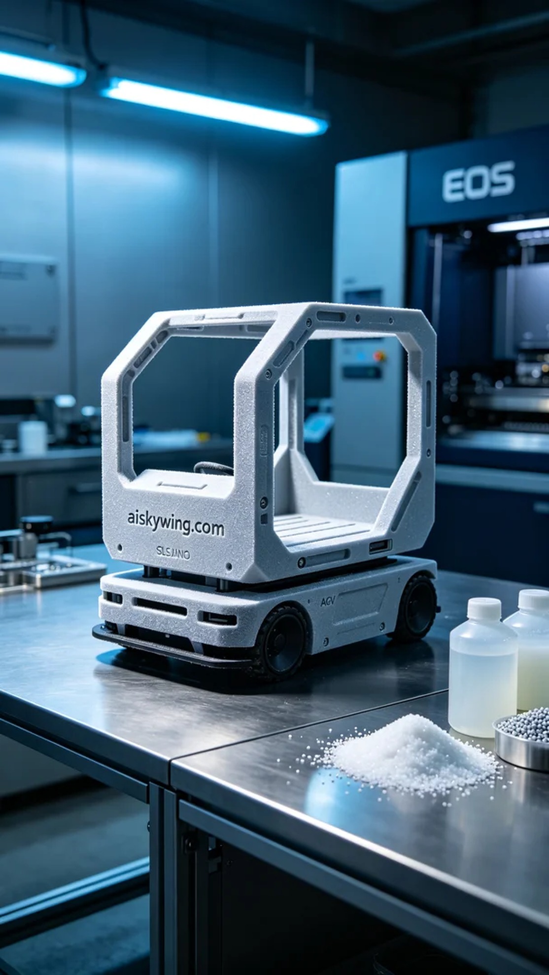 1009-AGV Framework - Aiskywing Industrial 3D Printing Showcase 内容图4 Zhongshan Skywing 3D Technology Co.,LTD | 中山市天翼三维科技有限公司 1009-AGV Framework - Aiskywing Industrial 3D Printing Showcase SLS-无人机机器人 (SLS-UAV) 图4张
