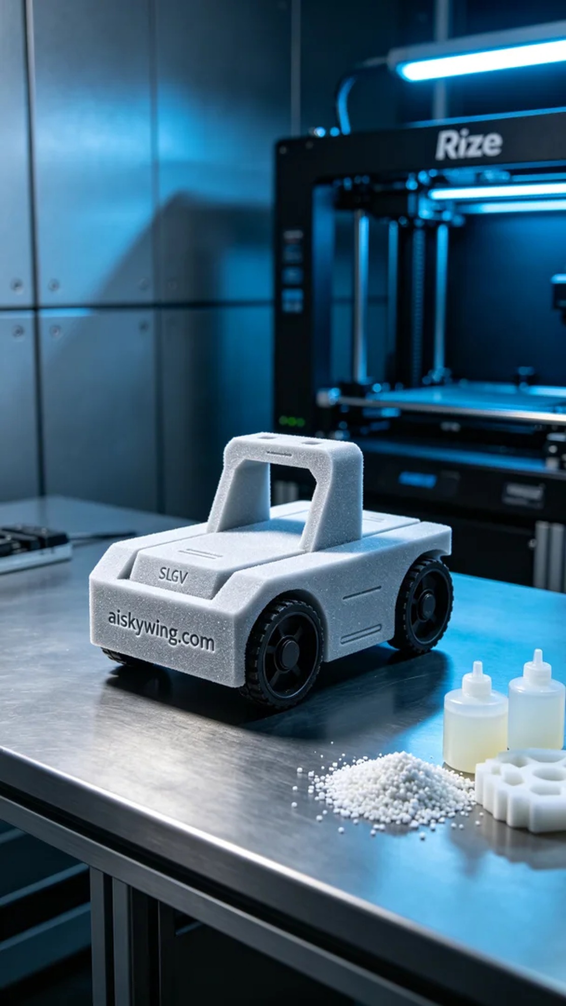 0984-AGV Cart Ultrasonic Sensor Bracket - Aiskywing Industrial 3D Printing Showcase 内容图2 Zhongshan Skywing 3D Technology Co.,LTD | 中山市天翼三维科技有限公司 0984-AGV Cart Ultrasonic Sensor Bracket - Aiskywing Industrial 3D Printing Showcase SLS-无人机机器人 (SLS-UAV) 图2张