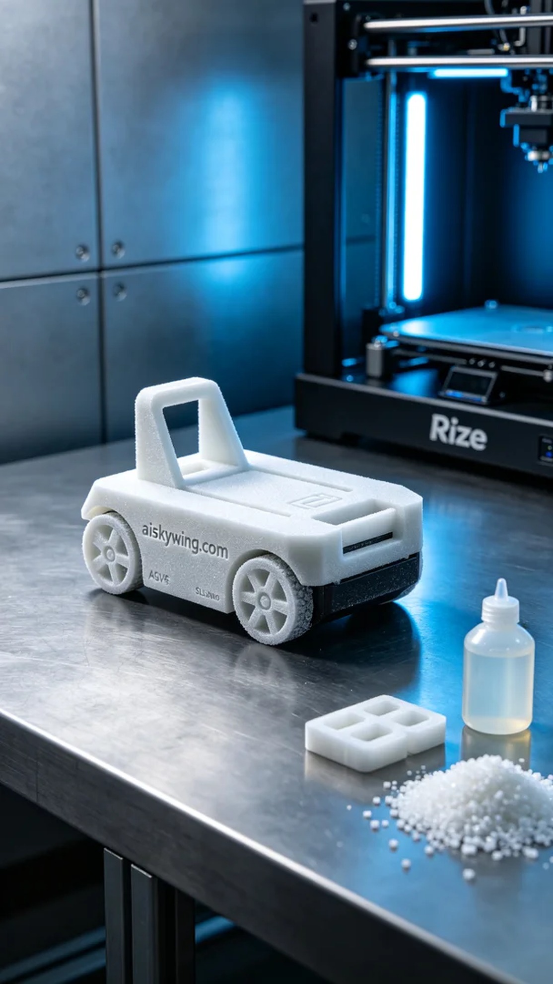 0984-AGV Cart Ultrasonic Sensor Bracket - Aiskywing Industrial 3D Printing Showcase 内容图3 Zhongshan Skywing 3D Technology Co.,LTD | 中山市天翼三维科技有限公司 0984-AGV Cart Ultrasonic Sensor Bracket - Aiskywing Industrial 3D Printing Showcase SLS-无人机机器人 (SLS-UAV) 图3张
