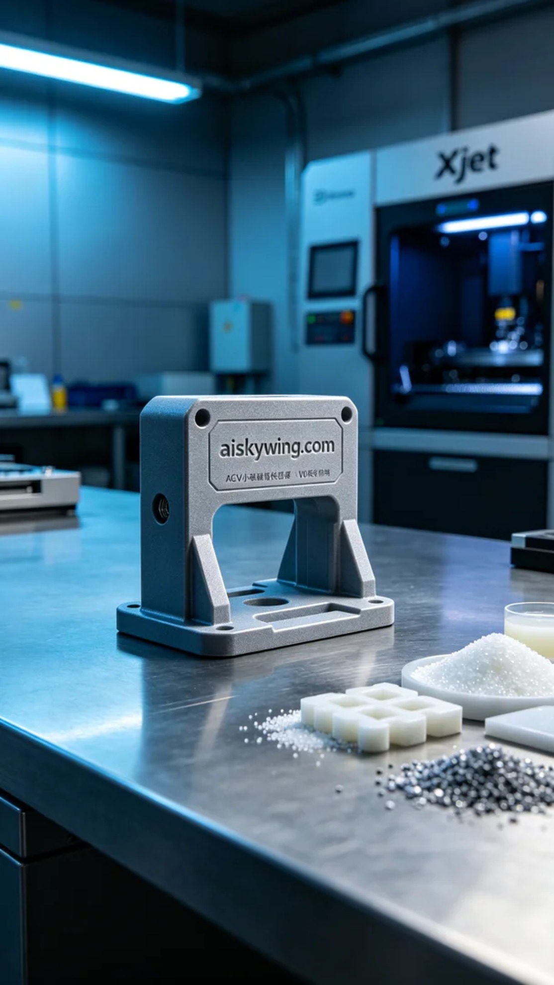 0627-AGV Cart Magnetic Navigation Sensor Bracket - Aiskywing Industrial 3D Printing Showcase 内容图2 Zhongshan Skywing 3D Technology Co.,LTD | 中山市天翼三维科技有限公司 0627-AGV Cart Magnetic Navigation Sensor Bracket - Aiskywing Industrial 3D Printing Showcase SLS-无人机机器人 (SLS-UAV) 图2张