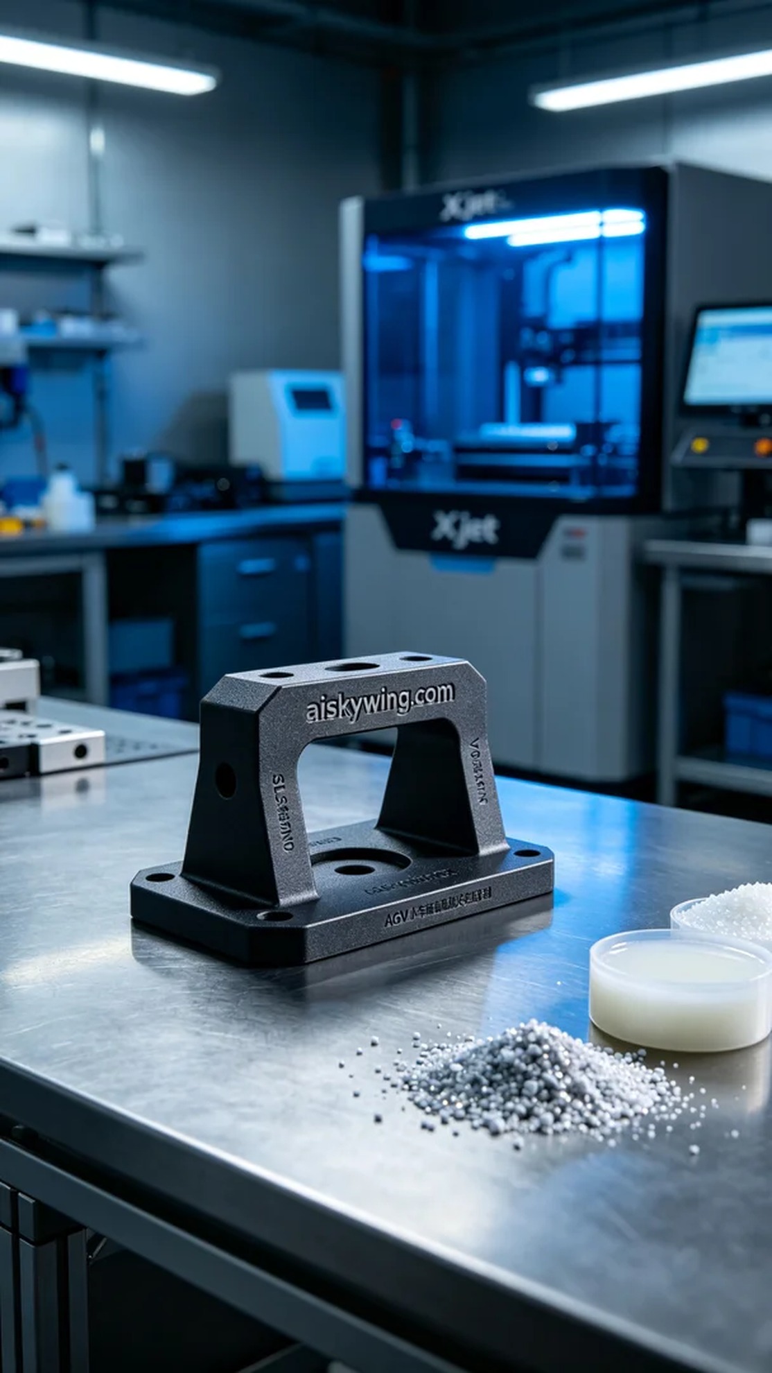 0627-AGV Cart Magnetic Navigation Sensor Bracket - Aiskywing Industrial 3D Printing Showcase 内容图4 Zhongshan Skywing 3D Technology Co.,LTD | 中山市天翼三维科技有限公司 0627-AGV Cart Magnetic Navigation Sensor Bracket - Aiskywing Industrial 3D Printing Showcase SLS-无人机机器人 (SLS-UAV) 图4张