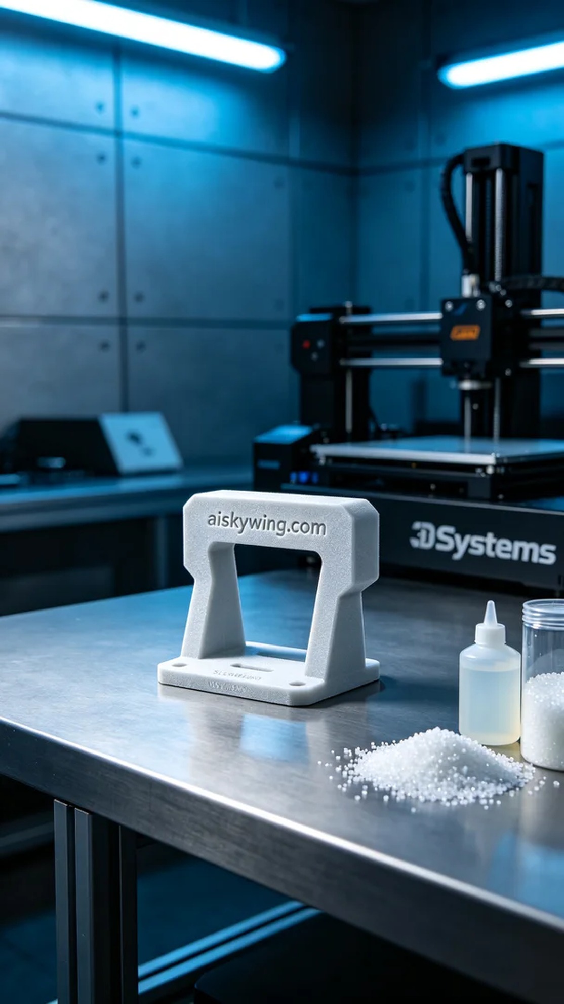 0580-AGV Cart Guidance Sensor Bracket - Aiskywing Industrial 3D Printing Showcase 内容图2 Zhongshan Skywing 3D Technology Co.,LTD | 中山市天翼三维科技有限公司 0580-AGV Cart Guidance Sensor Bracket - Aiskywing Industrial 3D Printing Showcase SLS-无人机机器人 (SLS-UAV) 图2张
