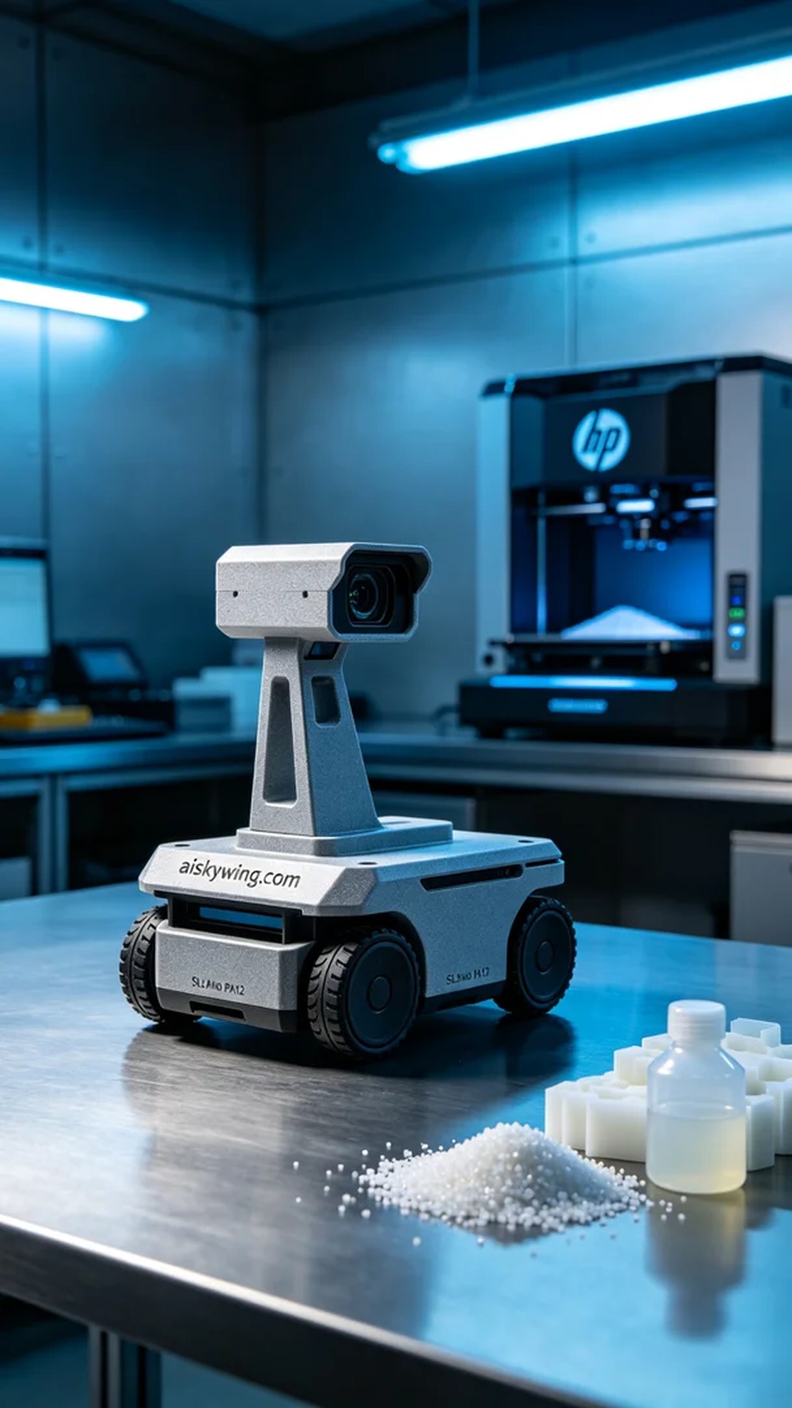 0624-AGV Cart Laser Radar Bracket - Aiskywing Industrial 3D Printing Showcase 内容图4 Zhongshan Skywing 3D Technology Co.,LTD | 中山市天翼三维科技有限公司 0624-AGV Cart Laser Radar Bracket - Aiskywing Industrial 3D Printing Showcase SLS-无人机机器人 (SLS-UAV) 图4张
