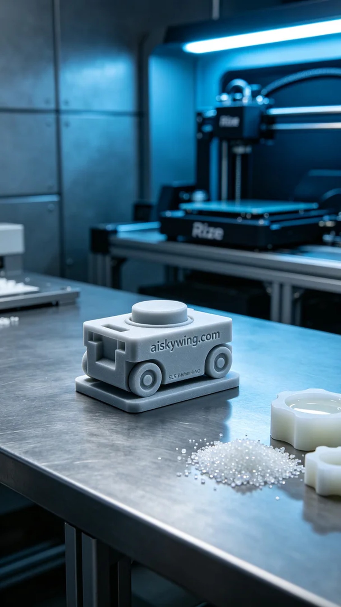 0581-AGV Cart Emergency Stop Button Bracket - Aiskywing Industrial 3D Printing Showcase 内容图3 Zhongshan Skywing 3D Technology Co.,LTD | 中山市天翼三维科技有限公司 0581-AGV Cart Emergency Stop Button Bracket - Aiskywing Industrial 3D Printing Showcase SLS-无人机机器人 (SLS-UAV) 图3张