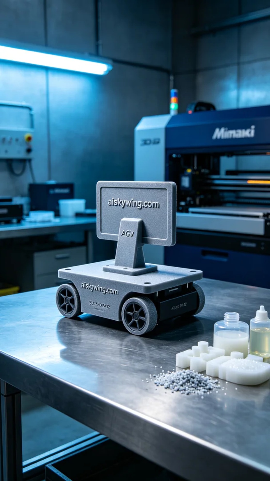 0578-AGV Cart RFID Antenna Bracket - Aiskywing Industrial 3D Printing Showcase 内容图4 Zhongshan Skywing 3D Technology Co.,LTD | 中山市天翼三维科技有限公司 0578-AGV Cart RFID Antenna Bracket - Aiskywing Industrial 3D Printing Showcase SLS-无人机机器人 (SLS-UAV) 图4张