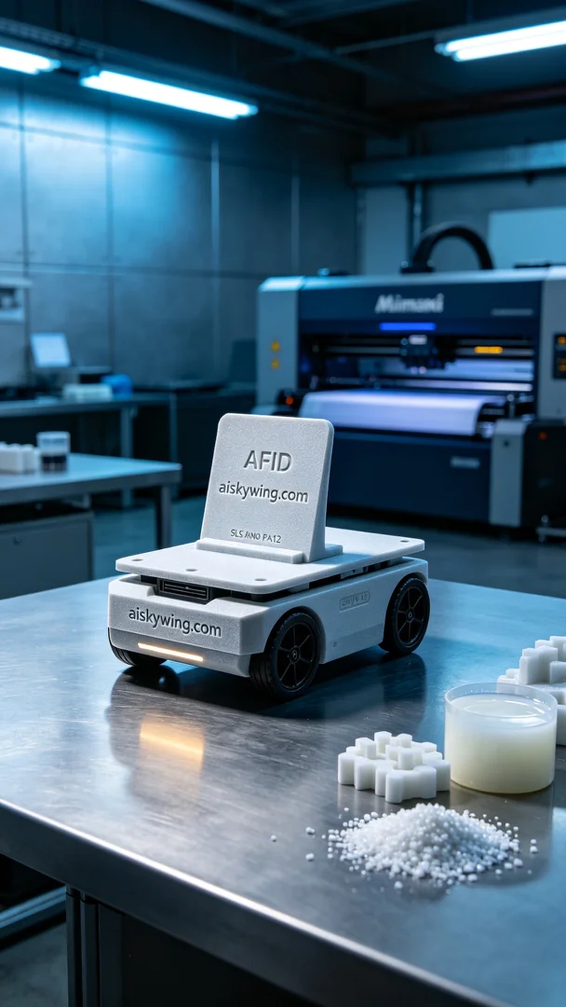 0619-AGV Cart RFID Antenna Bracket - Aiskywing Industrial 3D Printing Showcase 内容图3 Zhongshan Skywing 3D Technology Co.,LTD | 中山市天翼三维科技有限公司 0619-AGV Cart RFID Antenna Bracket - Aiskywing Industrial 3D Printing Showcase SLS-无人机机器人 (SLS-UAV) 图3张