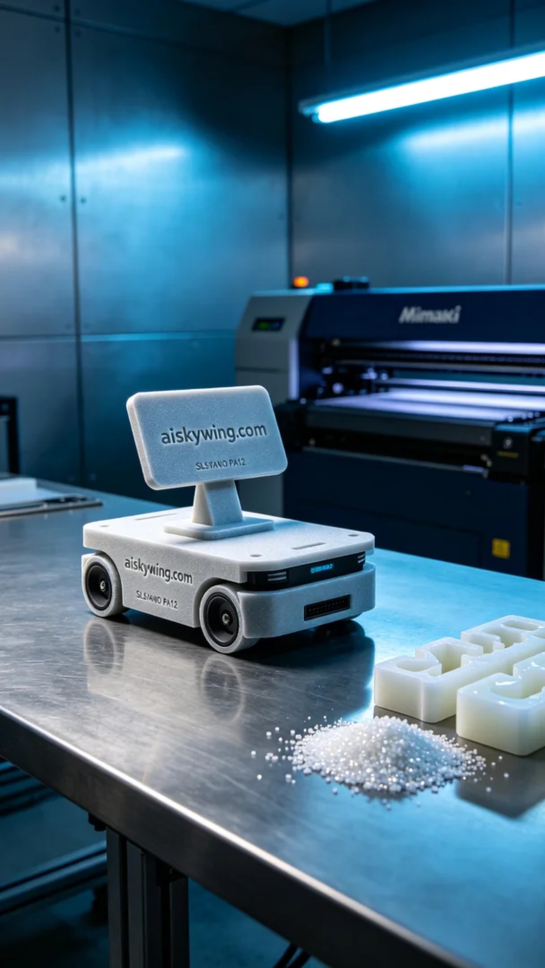 0619-AGV Cart RFID Antenna Bracket - Aiskywing Industrial 3D Printing Showcase 内容图4 Zhongshan Skywing 3D Technology Co.,LTD | 中山市天翼三维科技有限公司 0619-AGV Cart RFID Antenna Bracket - Aiskywing Industrial 3D Printing Showcase SLS-无人机机器人 (SLS-UAV) 图4张
