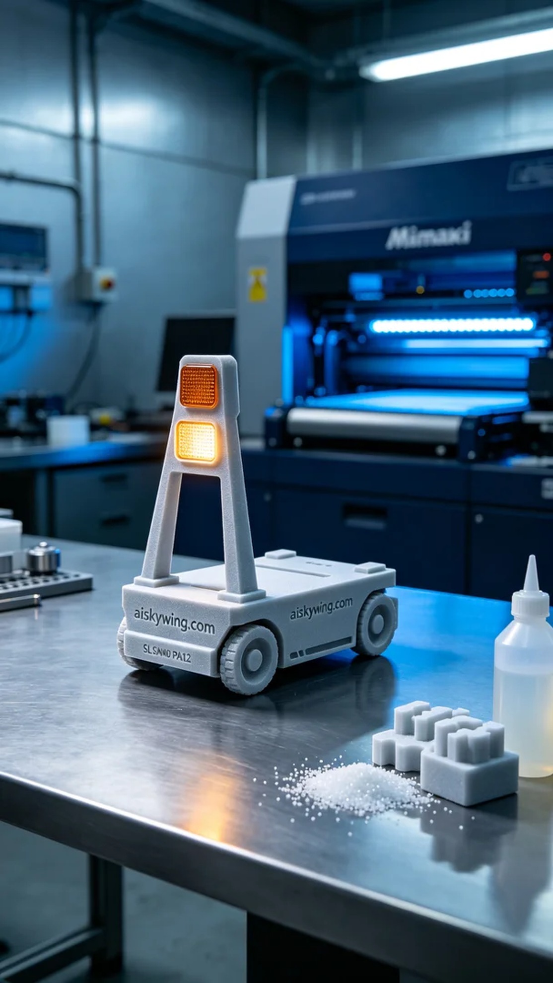 0621-AGV cart indicator light bracket - Aiskywing Industrial 3D Printing Showcase 内容图4 Zhongshan Skywing 3D Technology Co.,LTD | 中山市天翼三维科技有限公司 0621-AGV cart indicator light bracket - Aiskywing Industrial 3D Printing Showcase SLS-无人机机器人 (SLS-UAV) 图4张