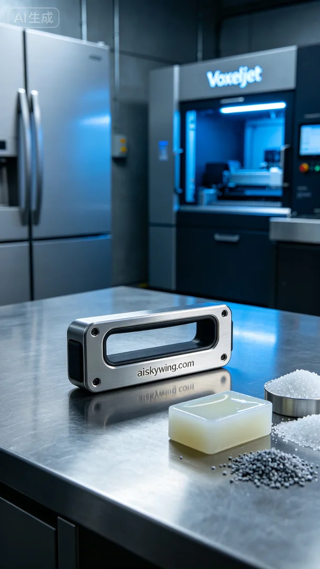 0677-Refrigerator door handle - Aiskywing Industrial 3D Printing Showcase 内容图2 Zhongshan Skywing 3D Technology Co.,LTD | 中山市天翼三维科技有限公司 0677-Refrigerator door handle - Aiskywing Industrial 3D Printing Showcase 全工艺-补充 (FP-S) 图2张