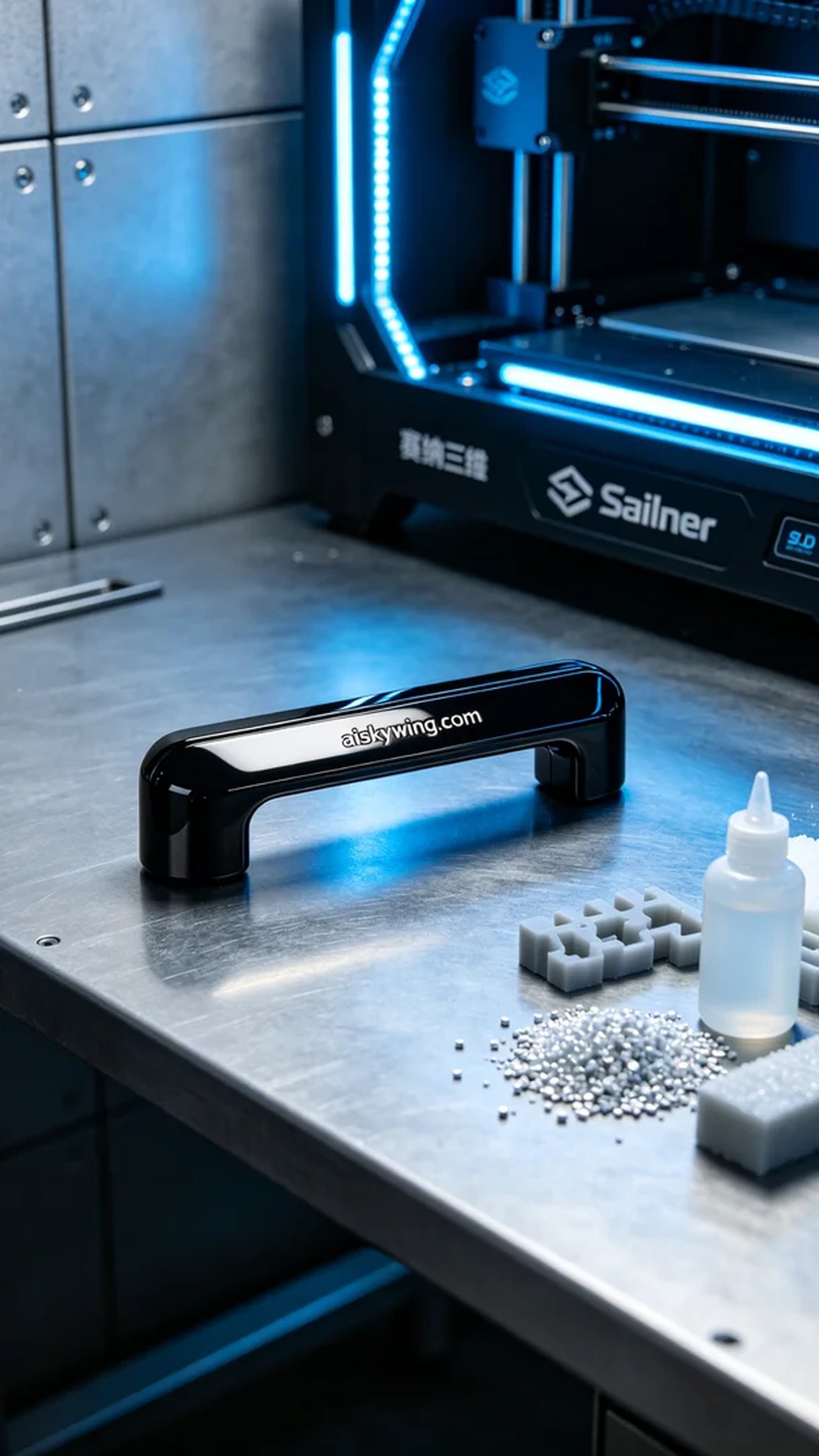 1026-Refrigerator door handle - Aiskywing Industrial 3D Printing Showcase 内容图3 Zhongshan Skywing 3D Technology Co.,LTD | 中山市天翼三维科技有限公司 1026-Refrigerator door handle - Aiskywing Industrial 3D Printing Showcase SLA-消费电子 (SLA-CE) 图3张