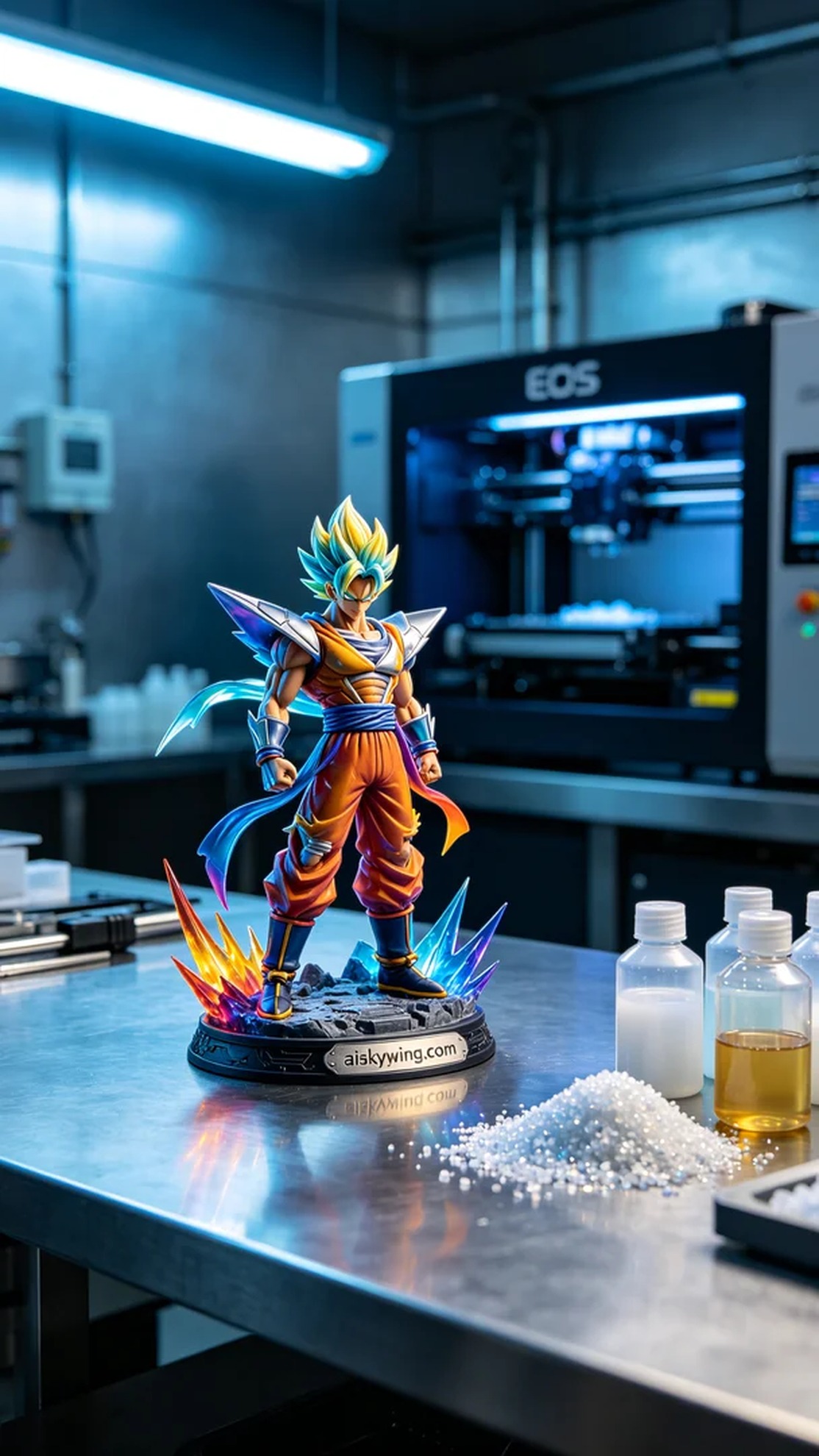 0509-Colorful 3D Printed Anime Figurines - Aiskywing Industrial 3D Printing Showcase