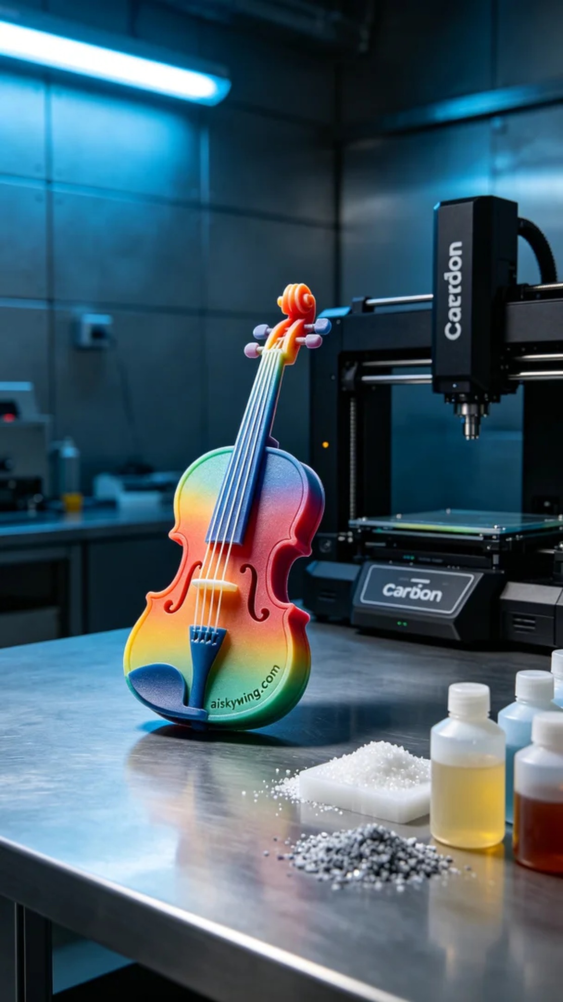 0507-Colorful 3D Printed Musical Instrument Models - Aiskywing Industrial 3D Printing Showcase