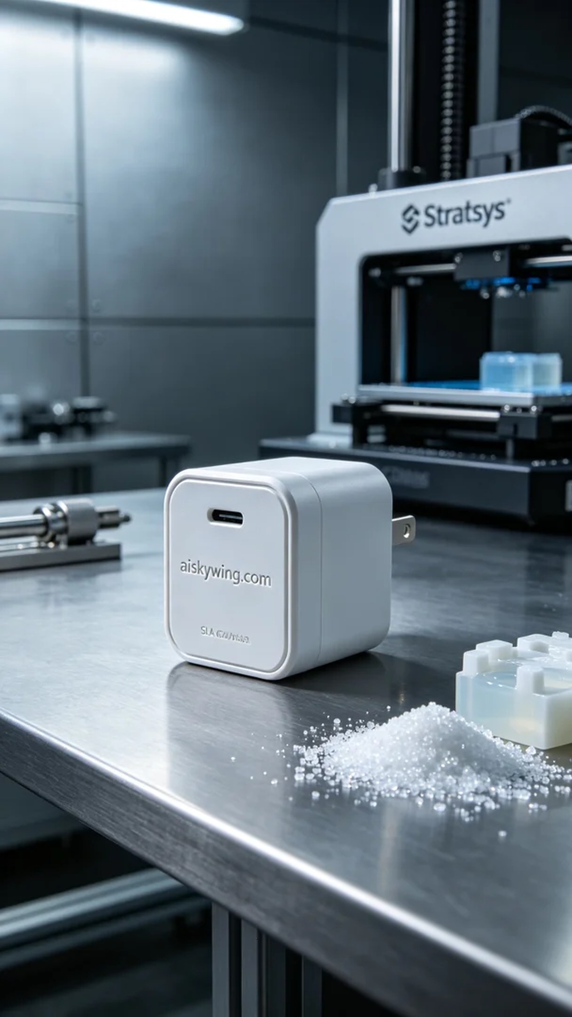 1024-Charging head shell - Aiskywing Industrial 3D Printing Showcase 内容图2 Zhongshan Skywing 3D Technology Co.,LTD | 中山市天翼三维科技有限公司 1024-Charging head shell - Aiskywing Industrial 3D Printing Showcase SLA-消费电子 (SLA-CE) 图2张