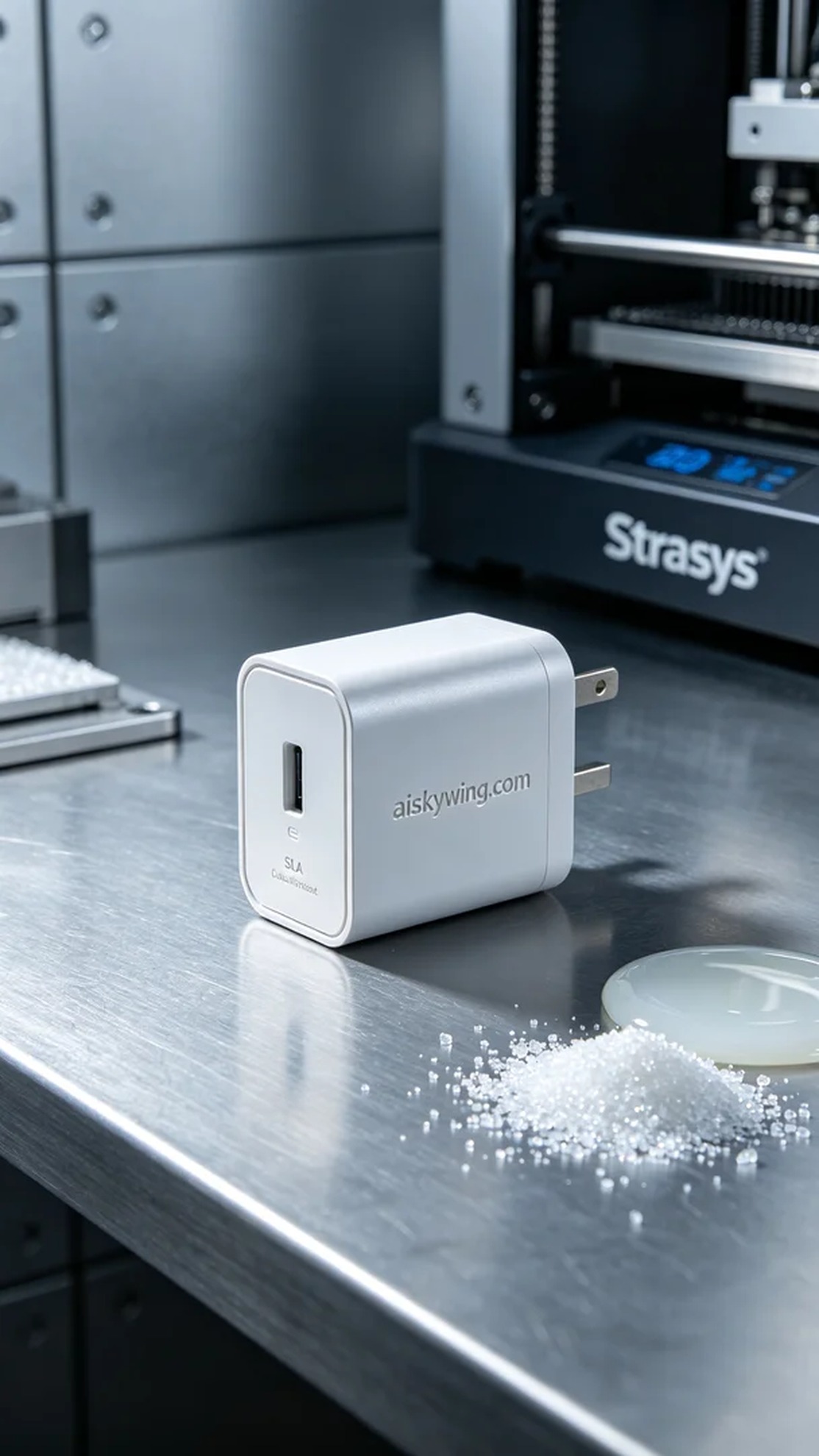 1024-Charging head shell - Aiskywing Industrial 3D Printing Showcase 内容图3 Zhongshan Skywing 3D Technology Co.,LTD | 中山市天翼三维科技有限公司 1024-Charging head shell - Aiskywing Industrial 3D Printing Showcase SLA-消费电子 (SLA-CE) 图3张