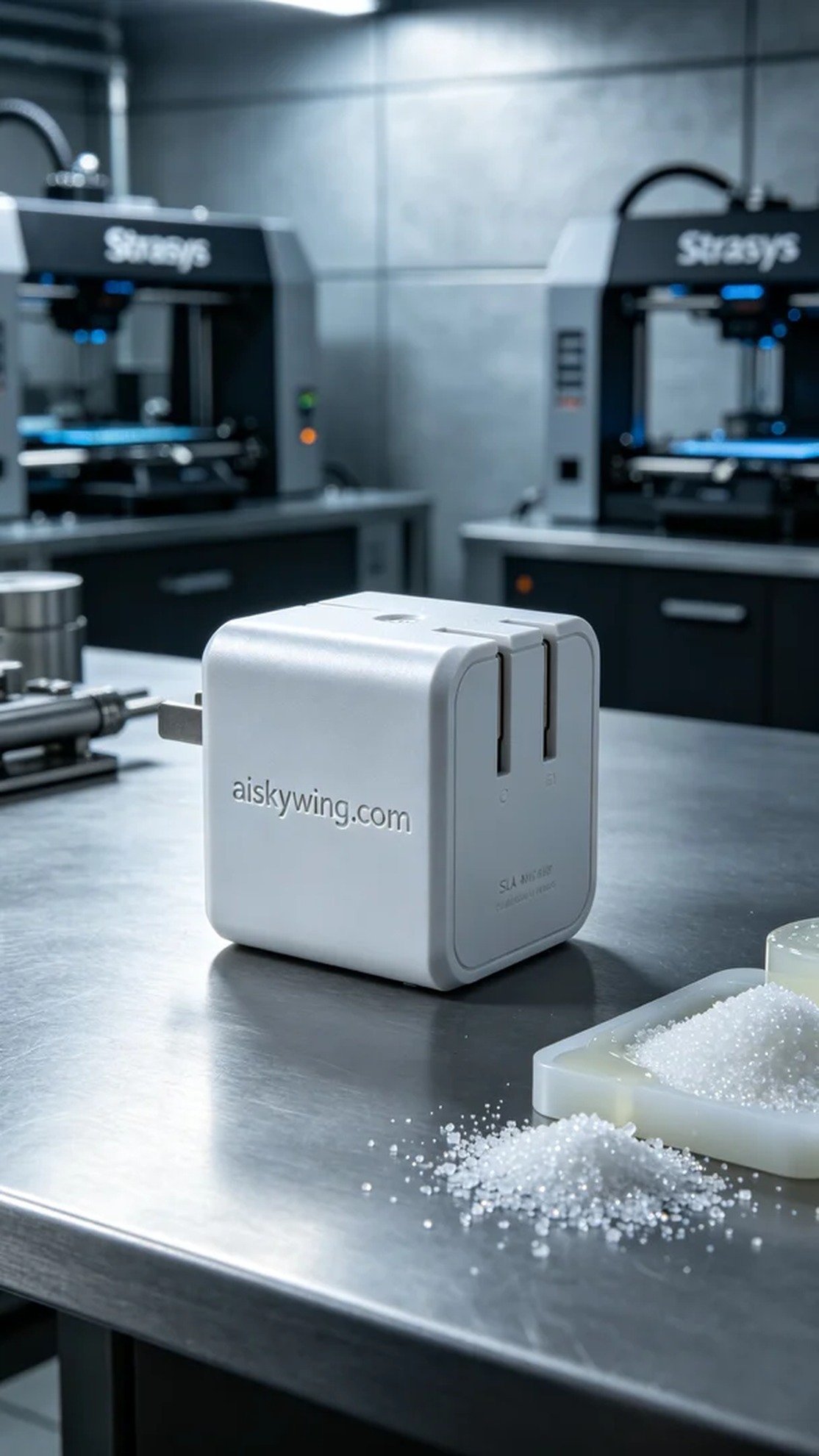 1024-Charging head shell - Aiskywing Industrial 3D Printing Showcase 内容图4 Zhongshan Skywing 3D Technology Co.,LTD | 中山市天翼三维科技有限公司 1024-Charging head shell - Aiskywing Industrial 3D Printing Showcase SLA-消费电子 (SLA-CE) 图4张
