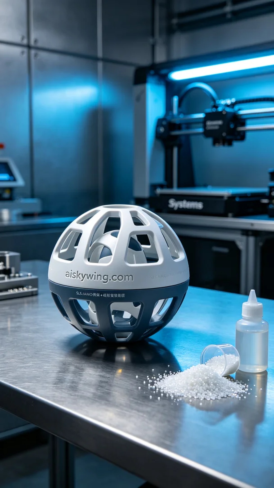 1087-Pet food dispensing ball shell - Aiskywing Industrial 3D Printing Showcase