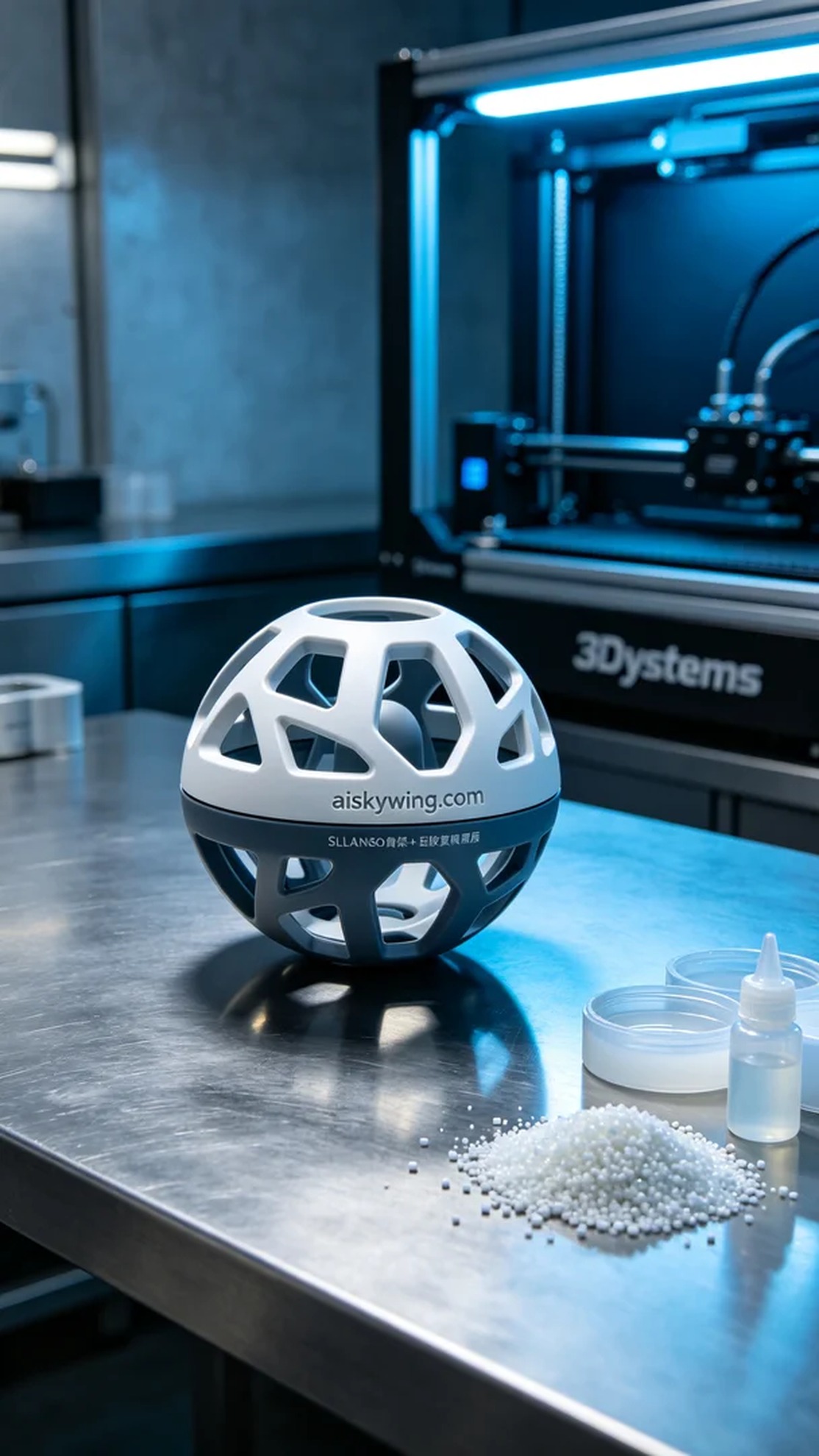 1087-Pet food dispensing ball shell - Aiskywing Industrial 3D Printing Showcase 内容图2 Zhongshan Skywing 3D Technology Co.,LTD | 中山市天翼三维科技有限公司 1087-Pet food dispensing ball shell - Aiskywing Industrial 3D Printing Showcase 混合工艺-综合 (HP-C) 图2张