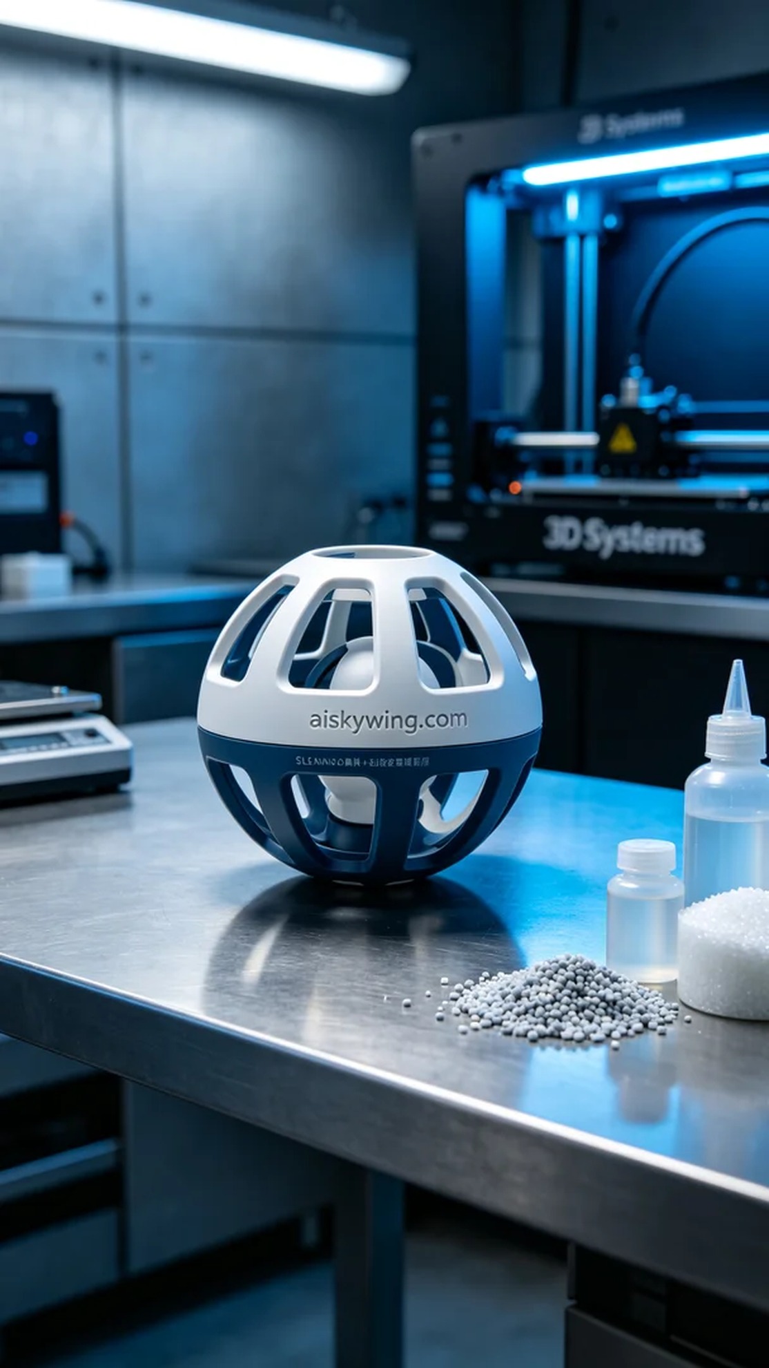 1087-Pet food dispensing ball shell - Aiskywing Industrial 3D Printing Showcase 内容图3 Zhongshan Skywing 3D Technology Co.,LTD | 中山市天翼三维科技有限公司 1087-Pet food dispensing ball shell - Aiskywing Industrial 3D Printing Showcase 混合工艺-综合 (HP-C) 图3张