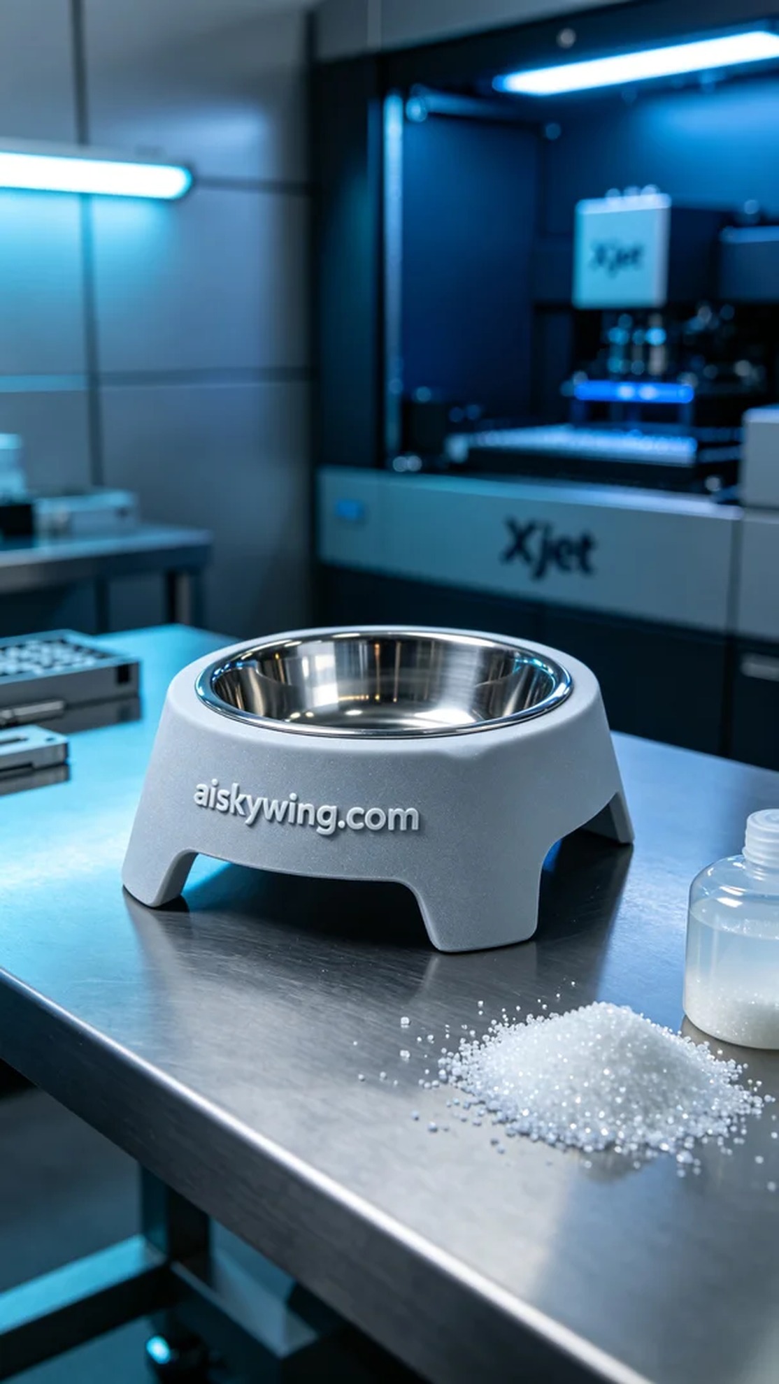 0978-Pet Food Bowl Stand - Aiskywing Industrial 3D Printing Showcase 内容图2 Zhongshan Skywing 3D Technology Co.,LTD | 中山市天翼三维科技有限公司 0978-Pet Food Bowl Stand - Aiskywing Industrial 3D Printing Showcase SLS-工业户外 (SLS-IO) 图2张