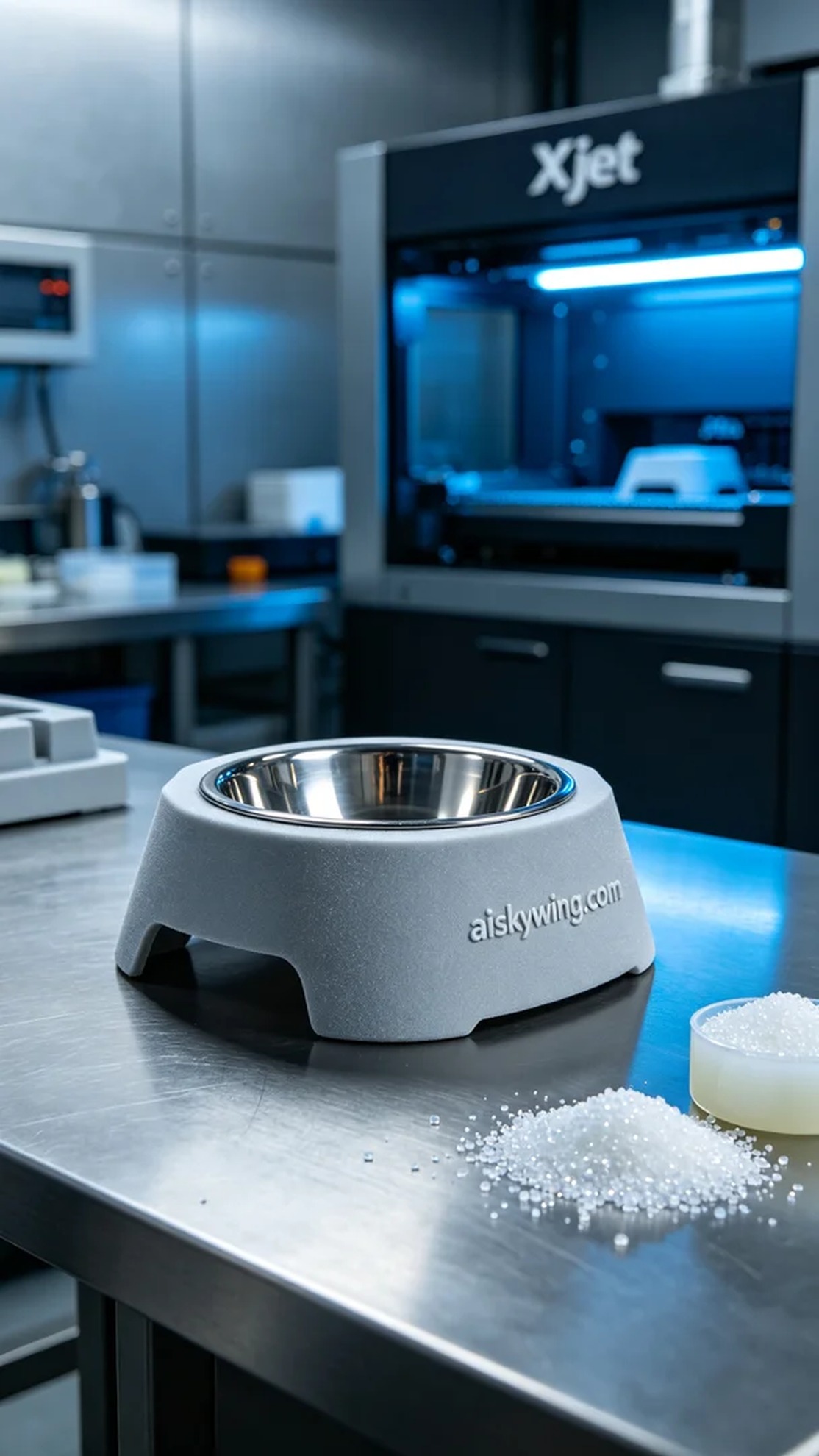 0978-Pet Food Bowl Stand - Aiskywing Industrial 3D Printing Showcase 内容图3 Zhongshan Skywing 3D Technology Co.,LTD | 中山市天翼三维科技有限公司 0978-Pet Food Bowl Stand - Aiskywing Industrial 3D Printing Showcase SLS-工业户外 (SLS-IO) 图3张