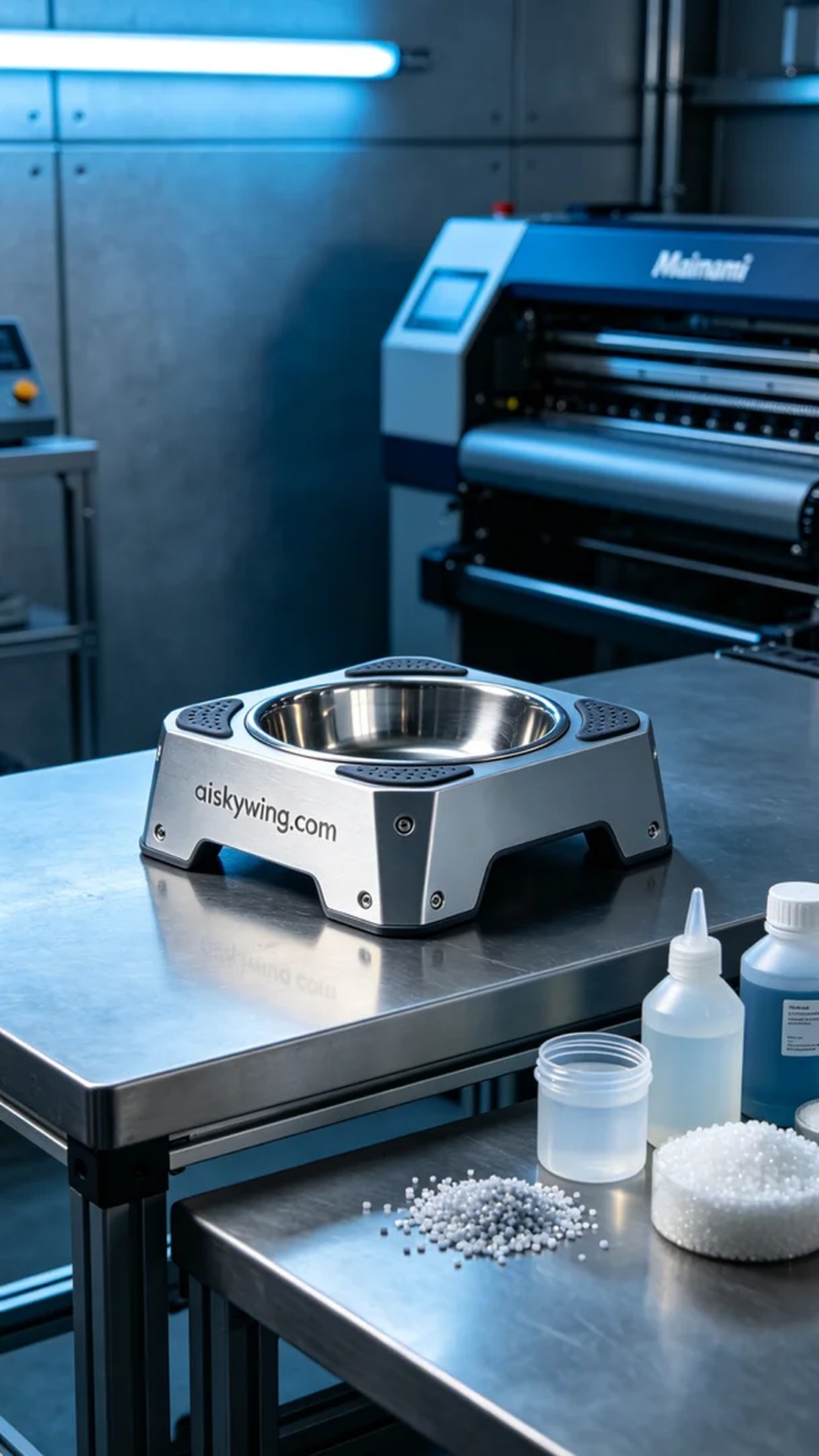 1085-Pet Water Bowl Stand - Aiskywing Industrial 3D Printing Showcase 内容图3 Zhongshan Skywing 3D Technology Co.,LTD | 中山市天翼三维科技有限公司 1085-Pet Water Bowl Stand - Aiskywing Industrial 3D Printing Showcase 混合工艺-综合 (HP-C) 图3张