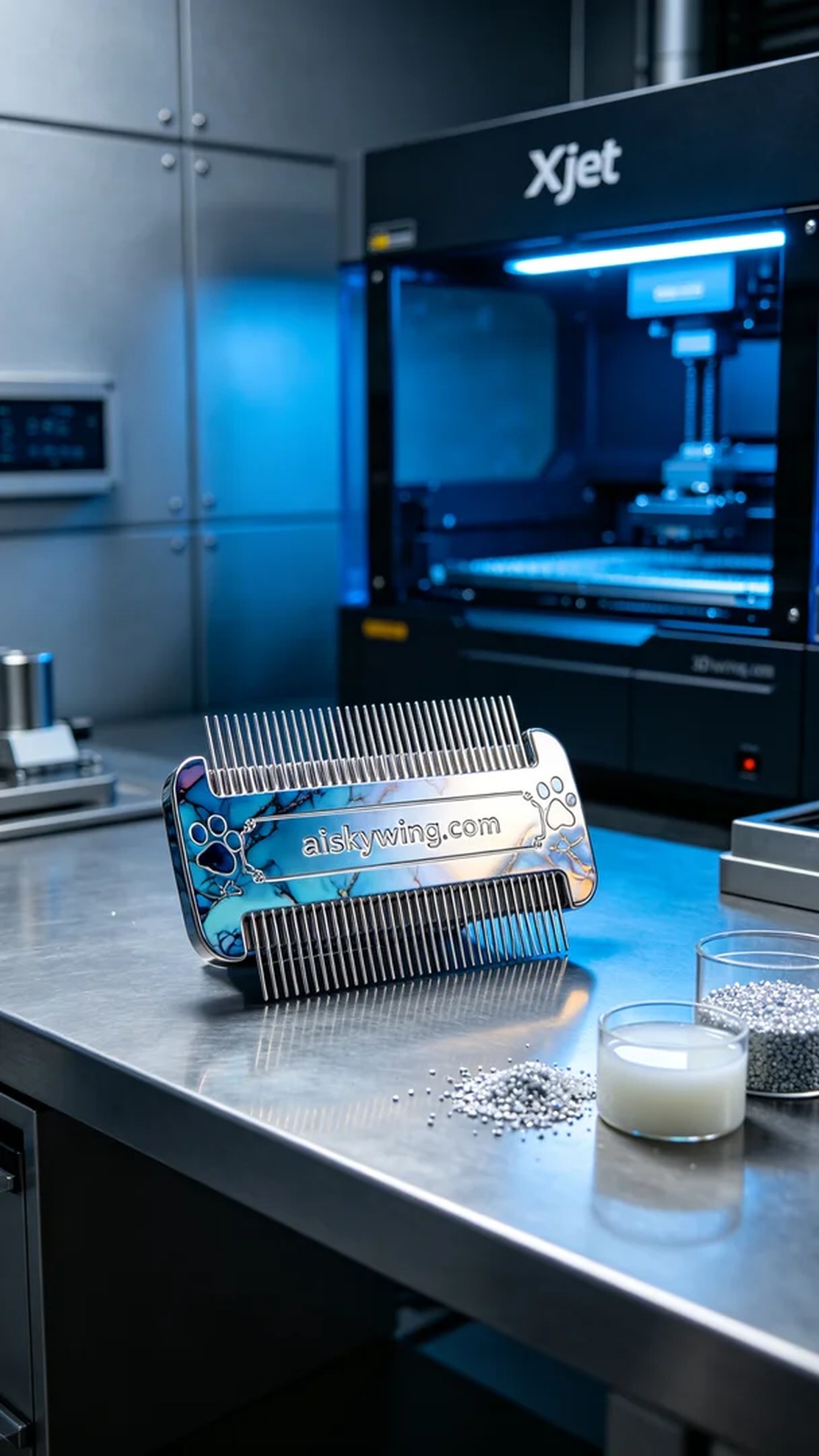 0806-Pet comb needle board - Aiskywing Industrial 3D Printing Showcase 内容图2 Zhongshan Skywing 3D Technology Co.,LTD | 中山市天翼三维科技有限公司 0806-Pet comb needle board - Aiskywing Industrial 3D Printing Showcase 混合工艺-综合 (HP-C) 图2张