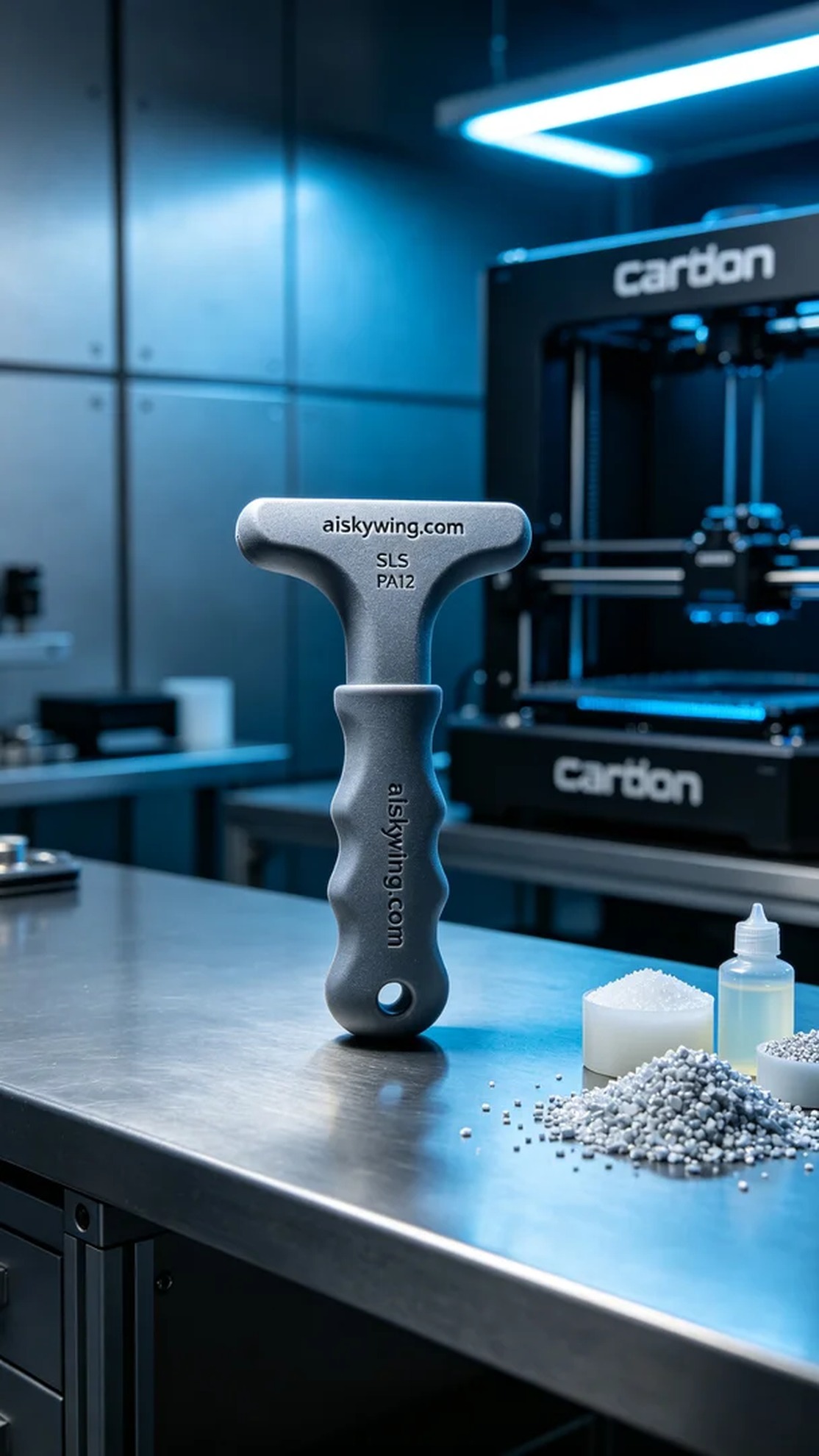 0970-Pet Butt Cleaner Handle - Aiskywing Industrial 3D Printing Showcase 内容图4 Zhongshan Skywing 3D Technology Co.,LTD | 中山市天翼三维科技有限公司 0970-Pet Butt Cleaner Handle - Aiskywing Industrial 3D Printing Showcase SLS-工业户外 (SLS-IO) 图4张