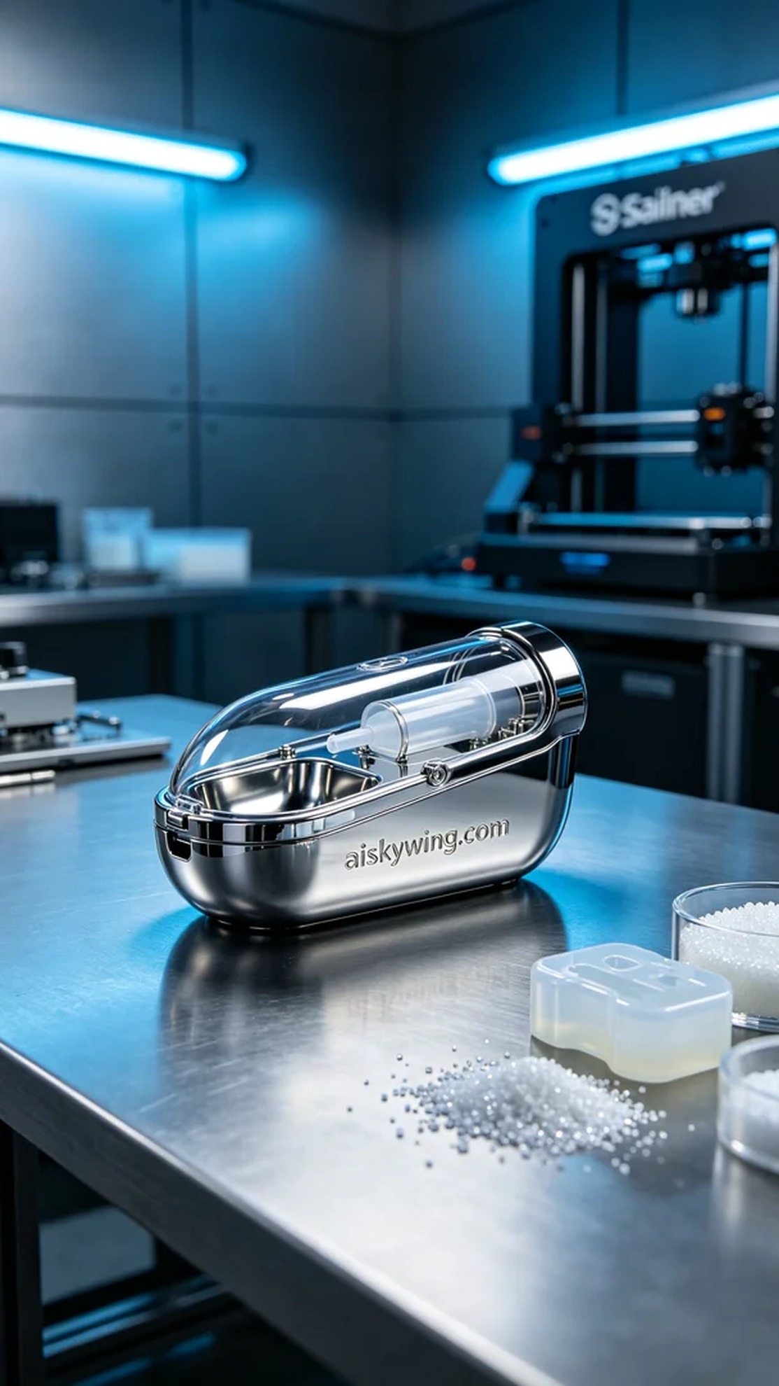 0800-Pet medication dispenser shell - Aiskywing Industrial 3D Printing Showcase 内容图4 Zhongshan Skywing 3D Technology Co.,LTD | 中山市天翼三维科技有限公司 0800-Pet medication dispenser shell - Aiskywing Industrial 3D Printing Showcase 混合工艺-综合 (HP-C) 图4张