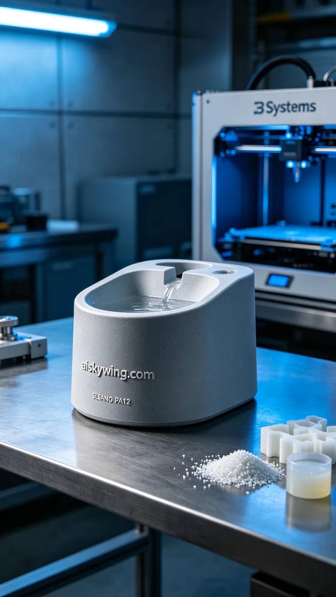 0979-Pet water fountain shell - Aiskywing Industrial 3D Printing Showcase 内容图2 Zhongshan Skywing 3D Technology Co.,LTD | 中山市天翼三维科技有限公司 0979-Pet water fountain shell - Aiskywing Industrial 3D Printing Showcase SLS-工业户外 (SLS-IO) 图2张