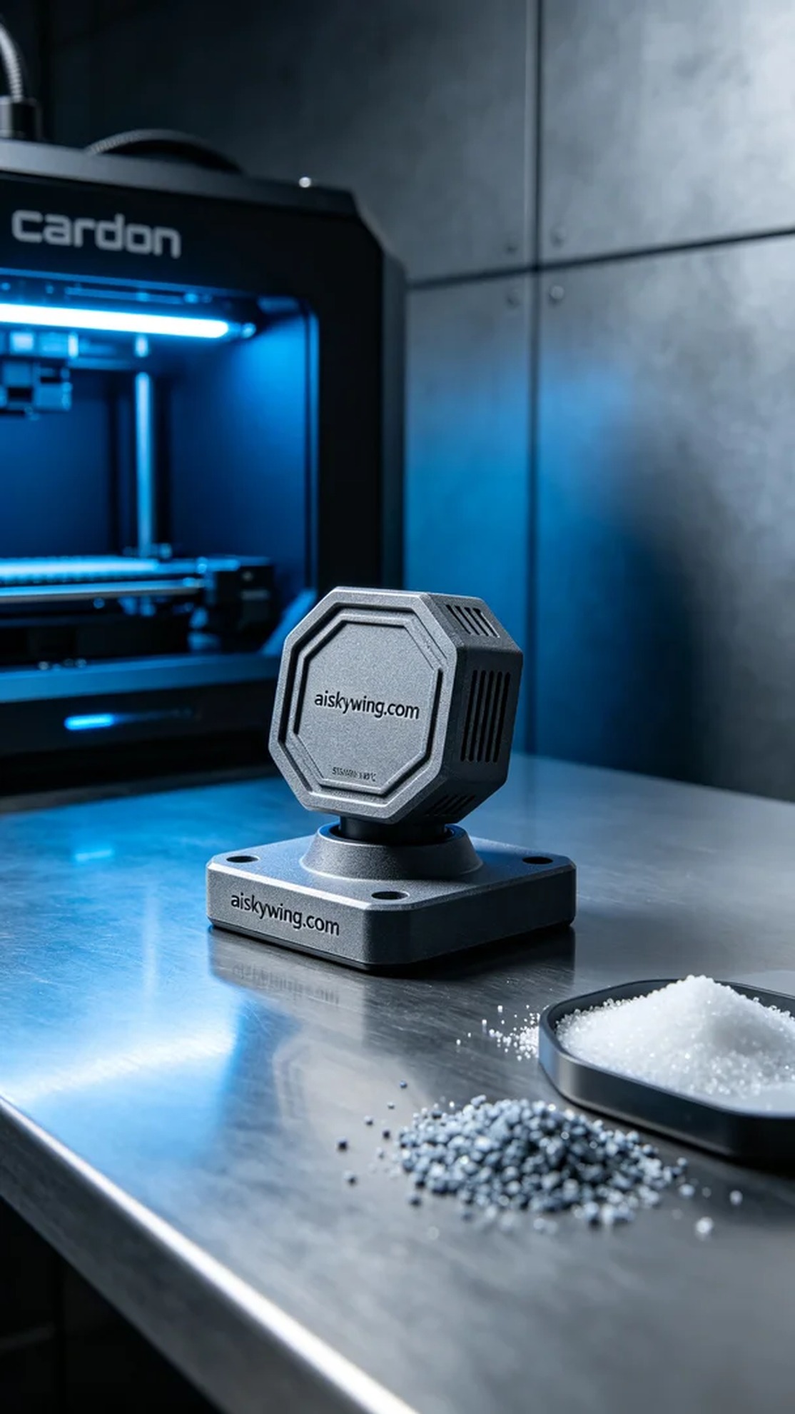 1017-Sensor base - Aiskywing Industrial 3D Printing Showcase 内容图2 Zhongshan Skywing 3D Technology Co.,LTD | 中山市天翼三维科技有限公司 1017-Sensor base - Aiskywing Industrial 3D Printing Showcase SLS-无人机机器人 (SLS-UAV) 图2张