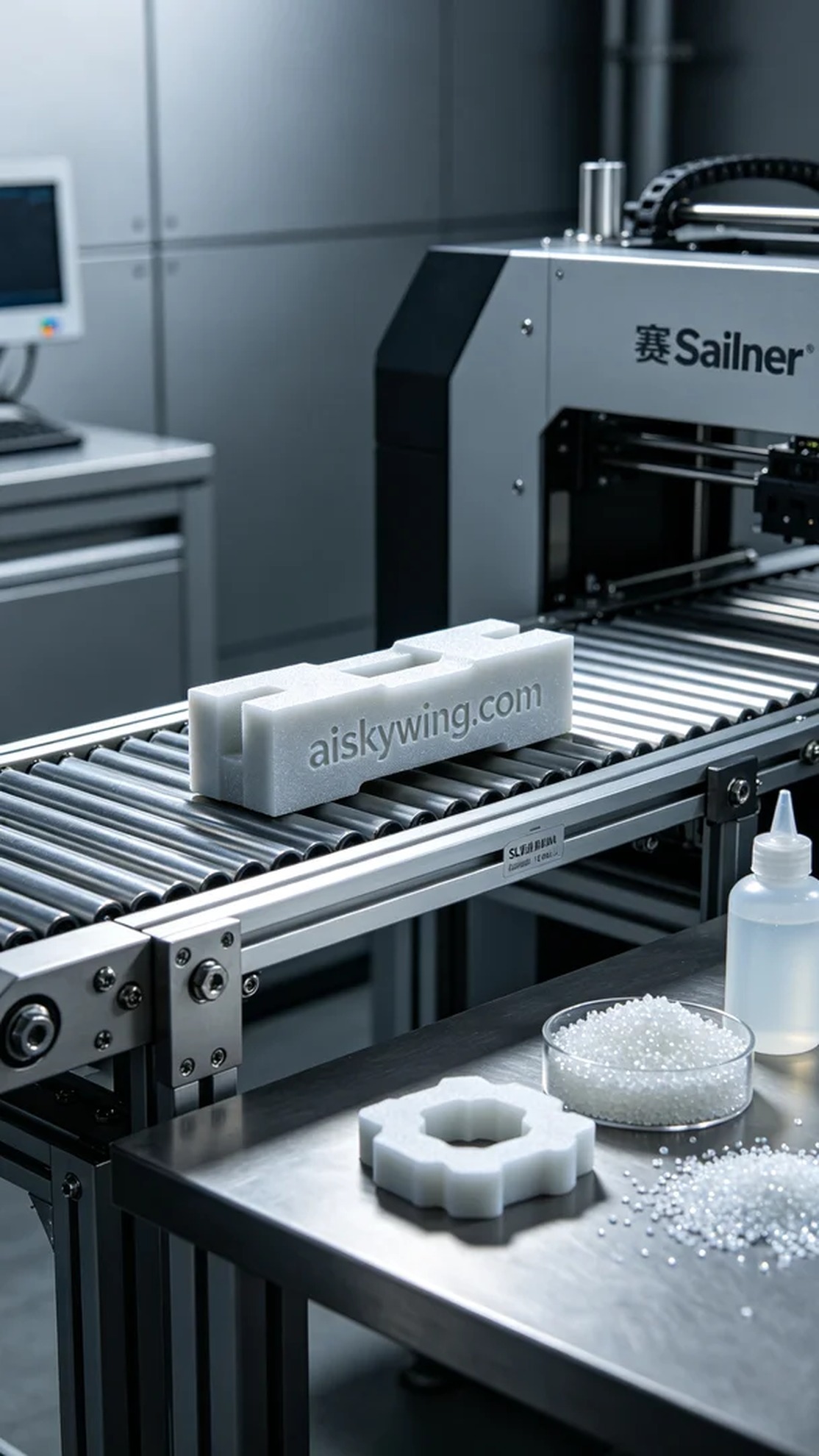0594-Conveyor Belt Guide Block - Aiskywing Industrial 3D Printing Showcase