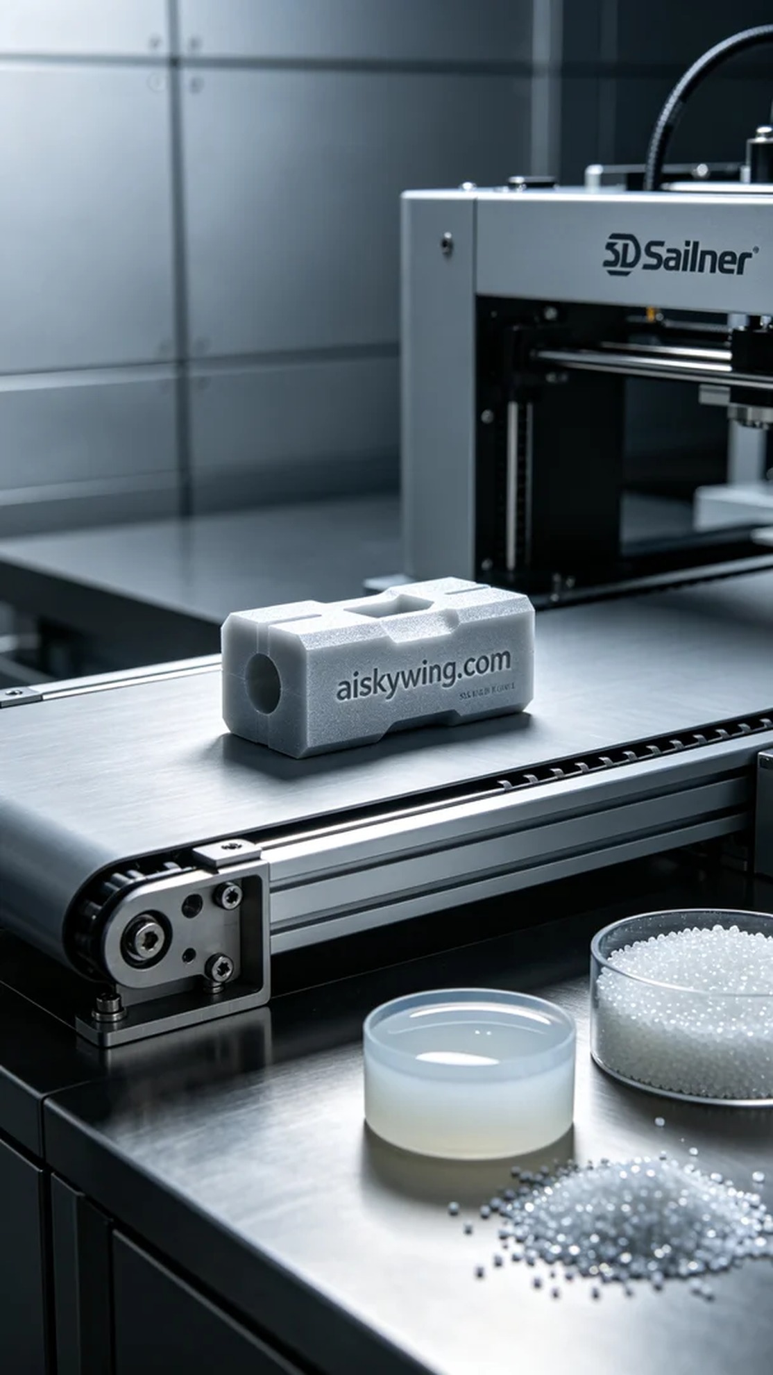 0594-Conveyor Belt Guide Block - Aiskywing Industrial 3D Printing Showcase 内容图2 Zhongshan Skywing 3D Technology Co.,LTD | 中山市天翼三维科技有限公司 0594-Conveyor Belt Guide Block - Aiskywing Industrial 3D Printing Showcase SLS-工业户外 (SLS-IO) 图2张