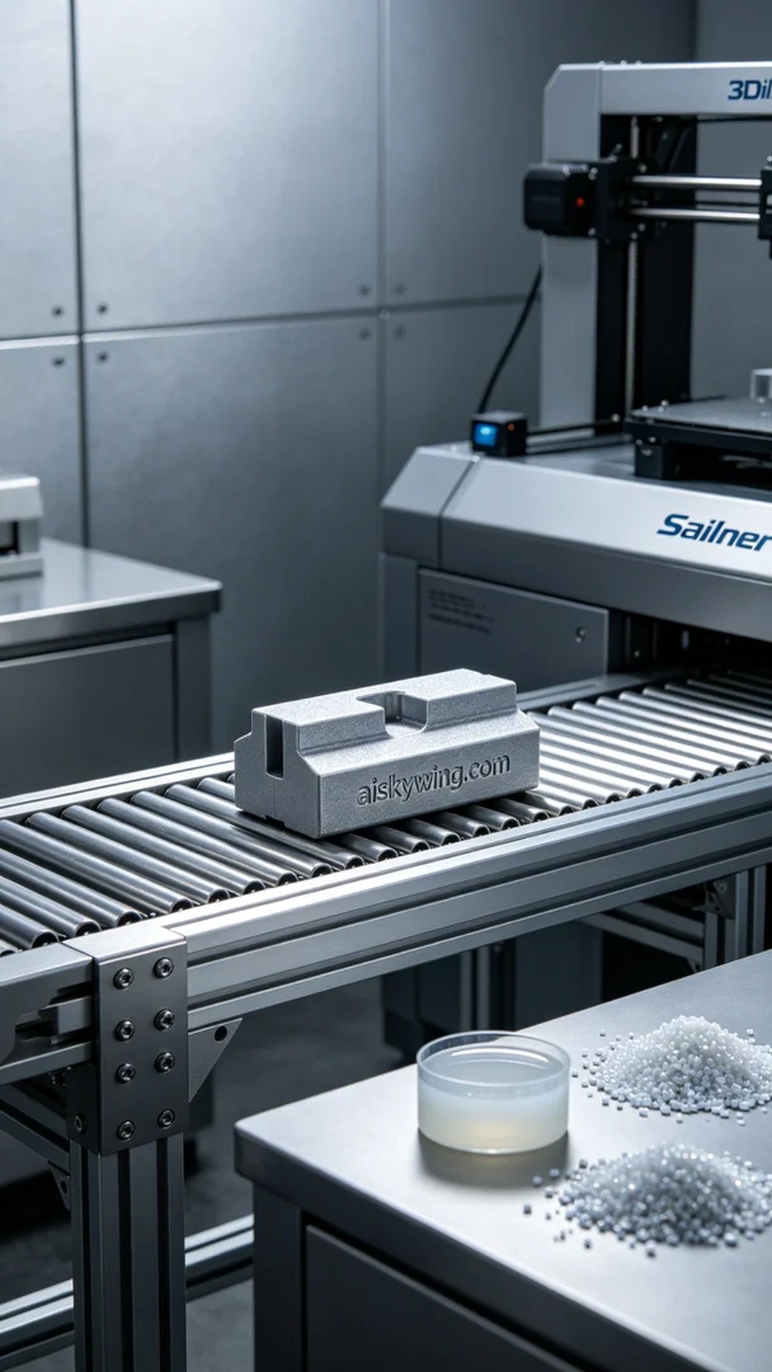 0594-Conveyor Belt Guide Block - Aiskywing Industrial 3D Printing Showcase 内容图4 Zhongshan Skywing 3D Technology Co.,LTD | 中山市天翼三维科技有限公司 0594-Conveyor Belt Guide Block - Aiskywing Industrial 3D Printing Showcase SLS-工业户外 (SLS-IO) 图4张
