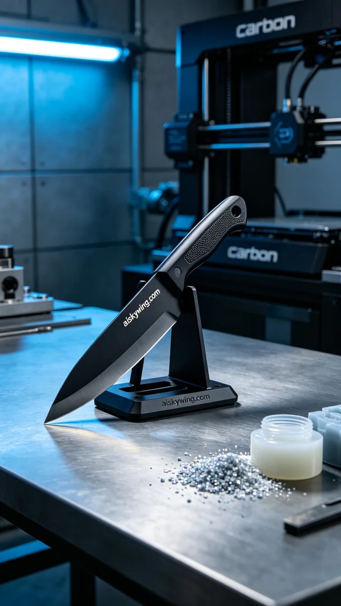 0730-Knife holder - Aiskywing Industrial 3D Printing Showcase 内容图2 Zhongshan Skywing 3D Technology Co.,LTD | 中山市天翼三维科技有限公司 0730-Knife holder - Aiskywing Industrial 3D Printing Showcase CNC-高精度加工 (CNC-HP) 图2张