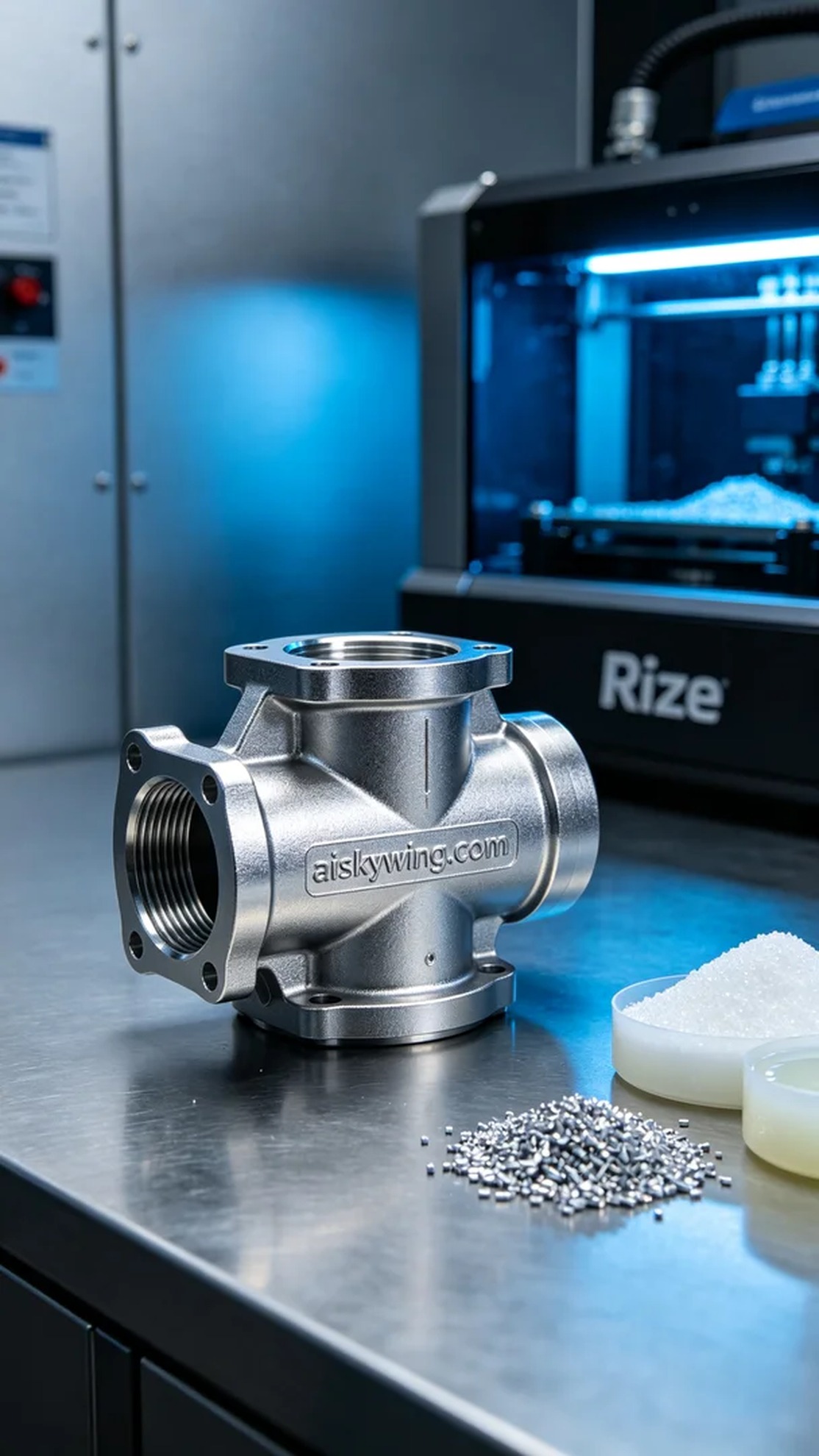 0573-EGR valve housing - Aiskywing Industrial 3D Printing Showcase 内容图4 Zhongshan Skywing 3D Technology Co.,LTD | 中山市天翼三维科技有限公司 0573-EGR valve housing - Aiskywing Industrial 3D Printing Showcase SLM-汽车高端 (SLM-AP) 图4张