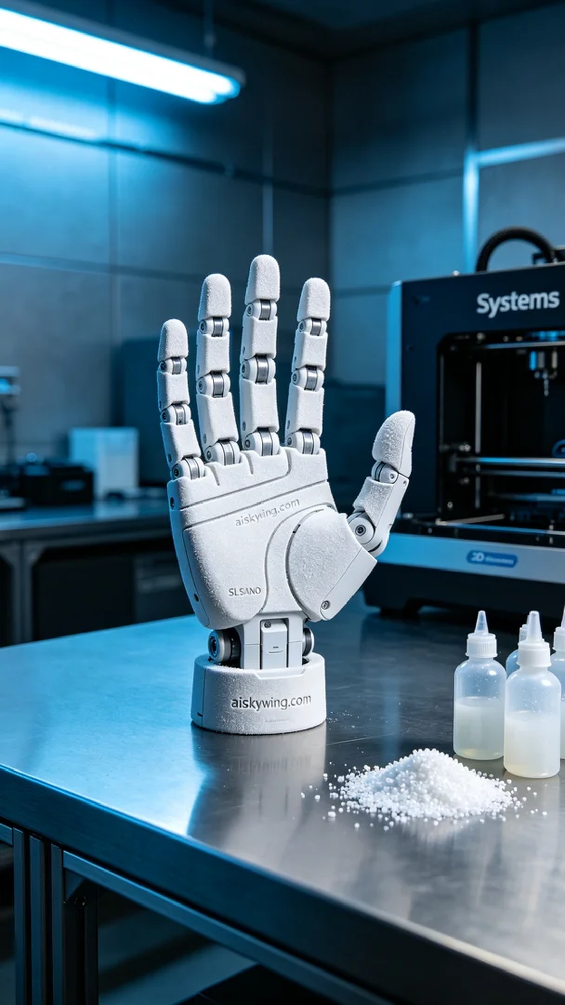 1014-Bionic robotic palm skeleton - Aiskywing Industrial 3D Printing Showcase 内容图2 Zhongshan Skywing 3D Technology Co.,LTD | 中山市天翼三维科技有限公司 1014-Bionic robotic palm skeleton - Aiskywing Industrial 3D Printing Showcase SLS-无人机机器人 (SLS-UAV) 图2张