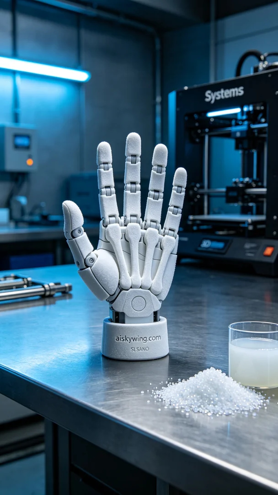 1014-Bionic robotic palm skeleton - Aiskywing Industrial 3D Printing Showcase 内容图3 Zhongshan Skywing 3D Technology Co.,LTD | 中山市天翼三维科技有限公司 1014-Bionic robotic palm skeleton - Aiskywing Industrial 3D Printing Showcase SLS-无人机机器人 (SLS-UAV) 图3张