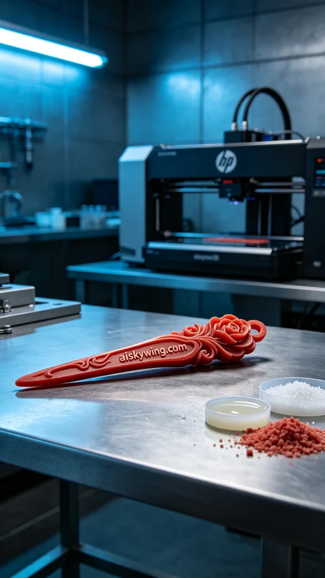 0872-Hairpin wax mold - Aiskywing Industrial 3D Printing Showcase 内容图3 Zhongshan Skywing 3D Technology Co.,LTD | 中山市天翼三维科技有限公司 0872-Hairpin wax mold - Aiskywing Industrial 3D Printing Showcase 红蜡-精密铸造 (RW-PC) 图3张