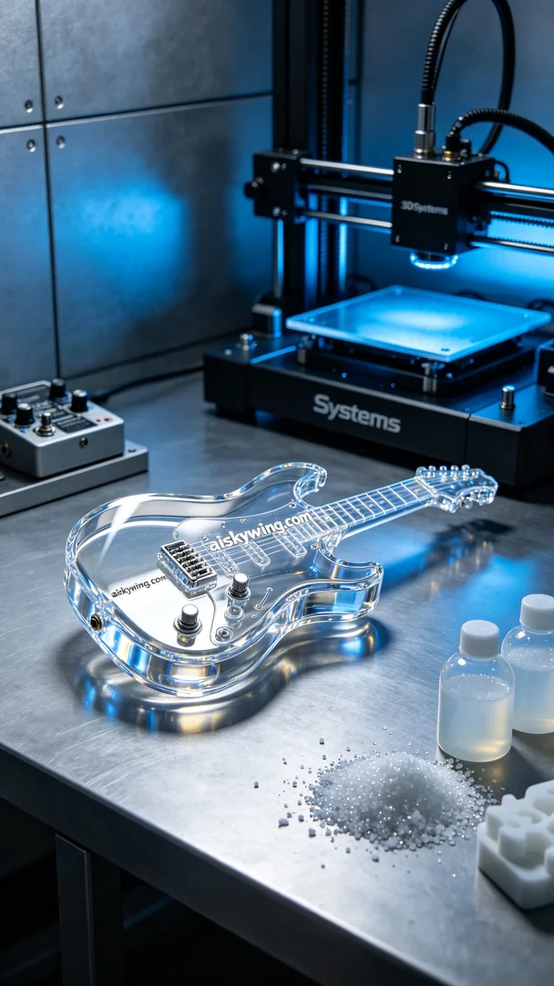 1032-Guitar effects pedal enclosure - Aiskywing Industrial 3D Printing Showcase 内容图1 Zhongshan Skywing 3D Technology Co.,LTD | 中山市天翼三维科技有限公司 1032-Guitar effects pedal enclosure - Aiskywing Industrial 3D Printing Showcase SLA-消费电子 (SLA-CE) 图1张