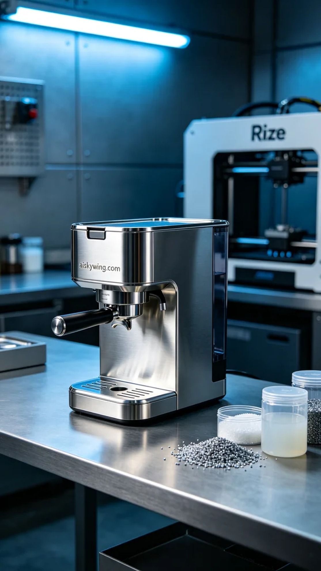 0755-Coffee machine bean hopper - Aiskywing Industrial 3D Printing Showcase