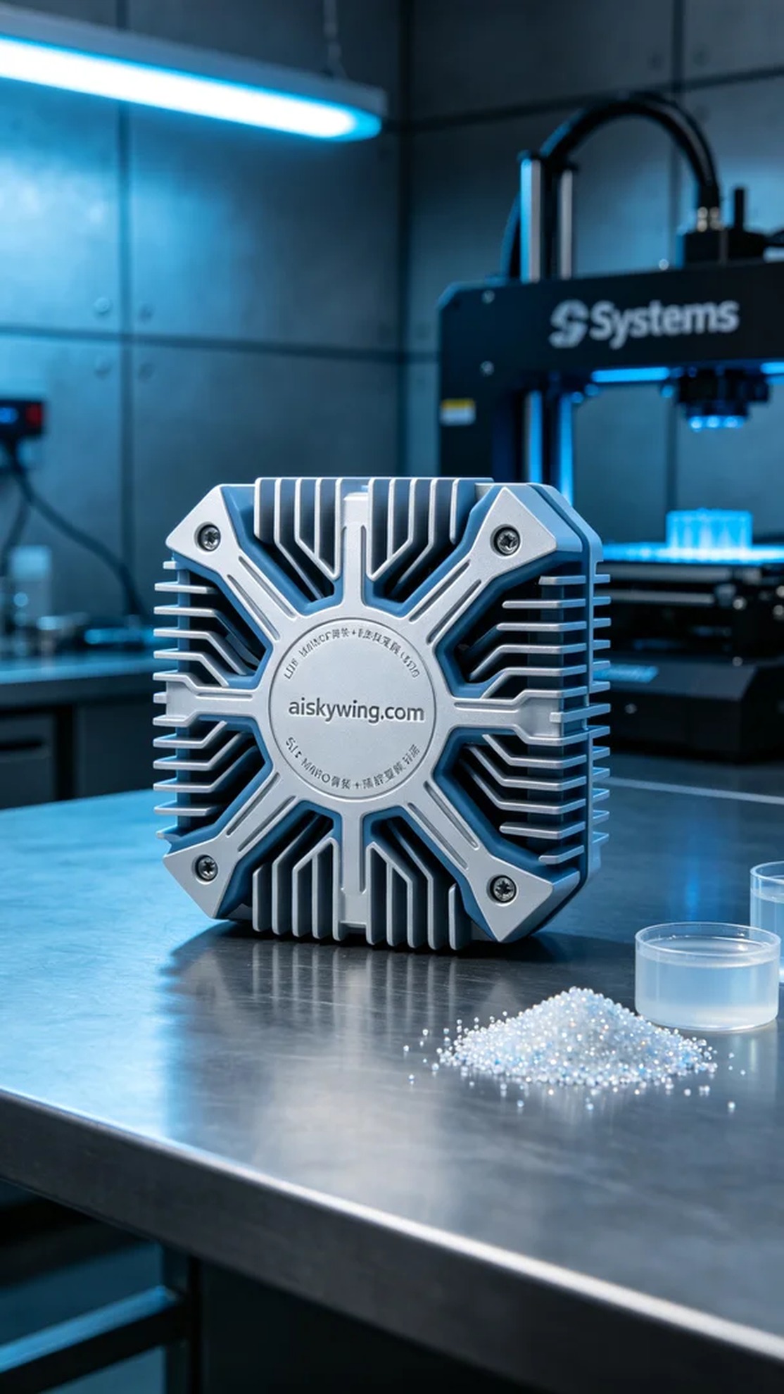 0680-LED lamp heat sink - Aiskywing Industrial 3D Printing Showcase 内容图3 Zhongshan Skywing 3D Technology Co.,LTD | 中山市天翼三维科技有限公司 0680-LED lamp heat sink - Aiskywing Industrial 3D Printing Showcase 混合工艺-综合 (HP-C) 图3张