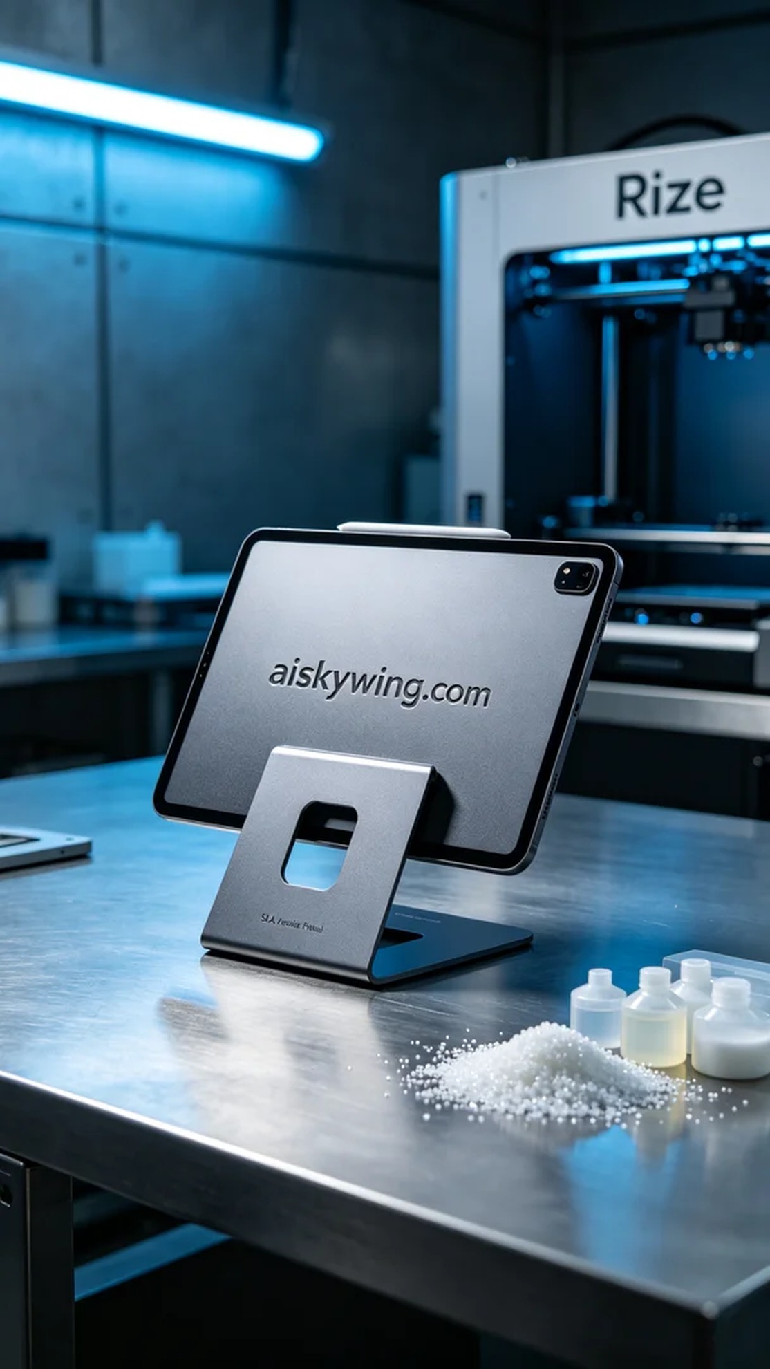 1046-Tablet stand - Aiskywing Industrial 3D Printing Showcase 内容图2 Zhongshan Skywing 3D Technology Co.,LTD | 中山市天翼三维科技有限公司 1046-Tablet stand - Aiskywing Industrial 3D Printing Showcase SLA-消费电子 (SLA-CE) 图2张