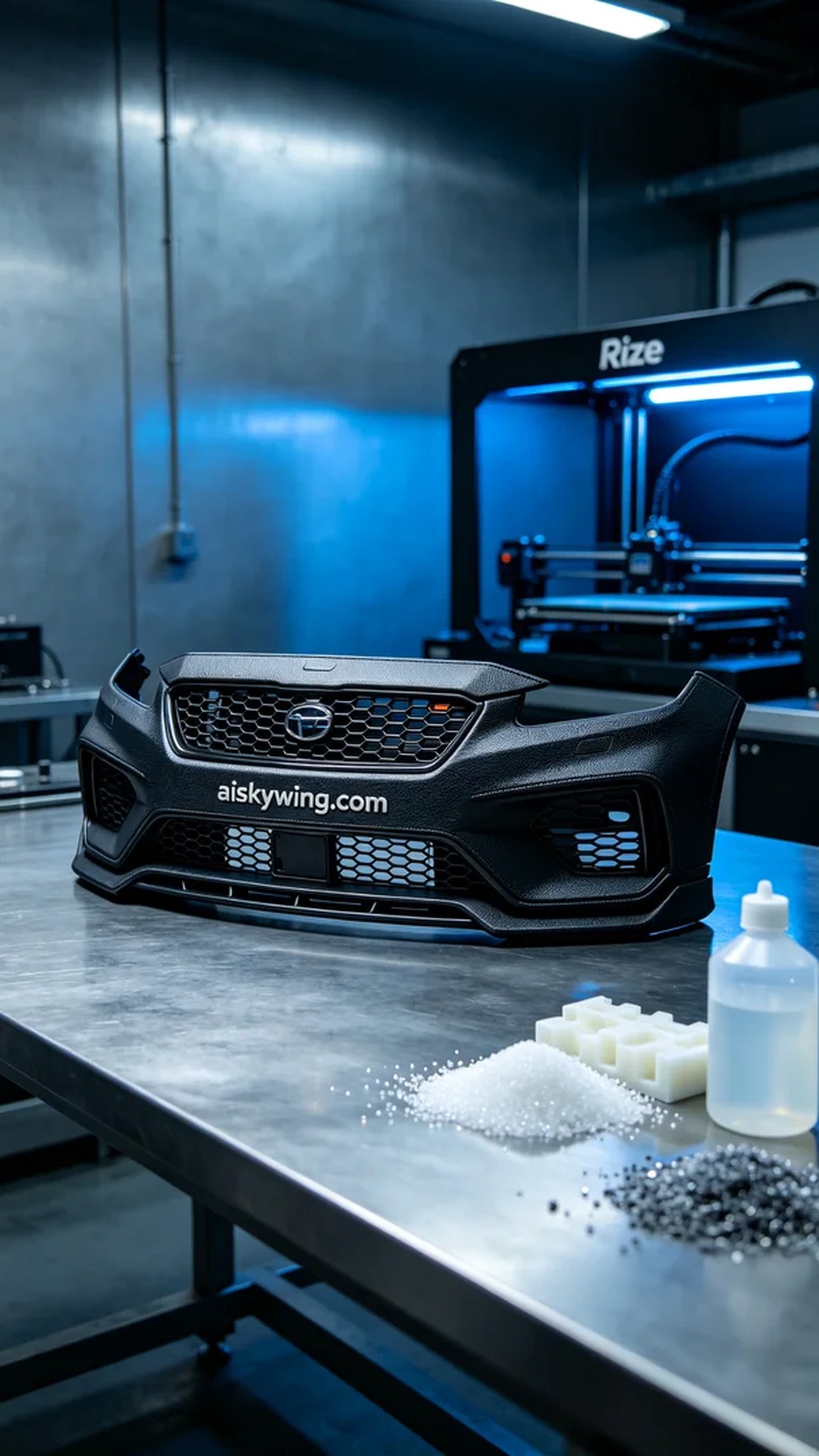 0736-Front bumper decoration - Aiskywing Industrial 3D Printing Showcase 内容图2 Zhongshan Skywing 3D Technology Co.,LTD | 中山市天翼三维科技有限公司 0736-Front bumper decoration - Aiskywing Industrial 3D Printing Showcase CNC-高精度加工 (CNC-HP) 图2张