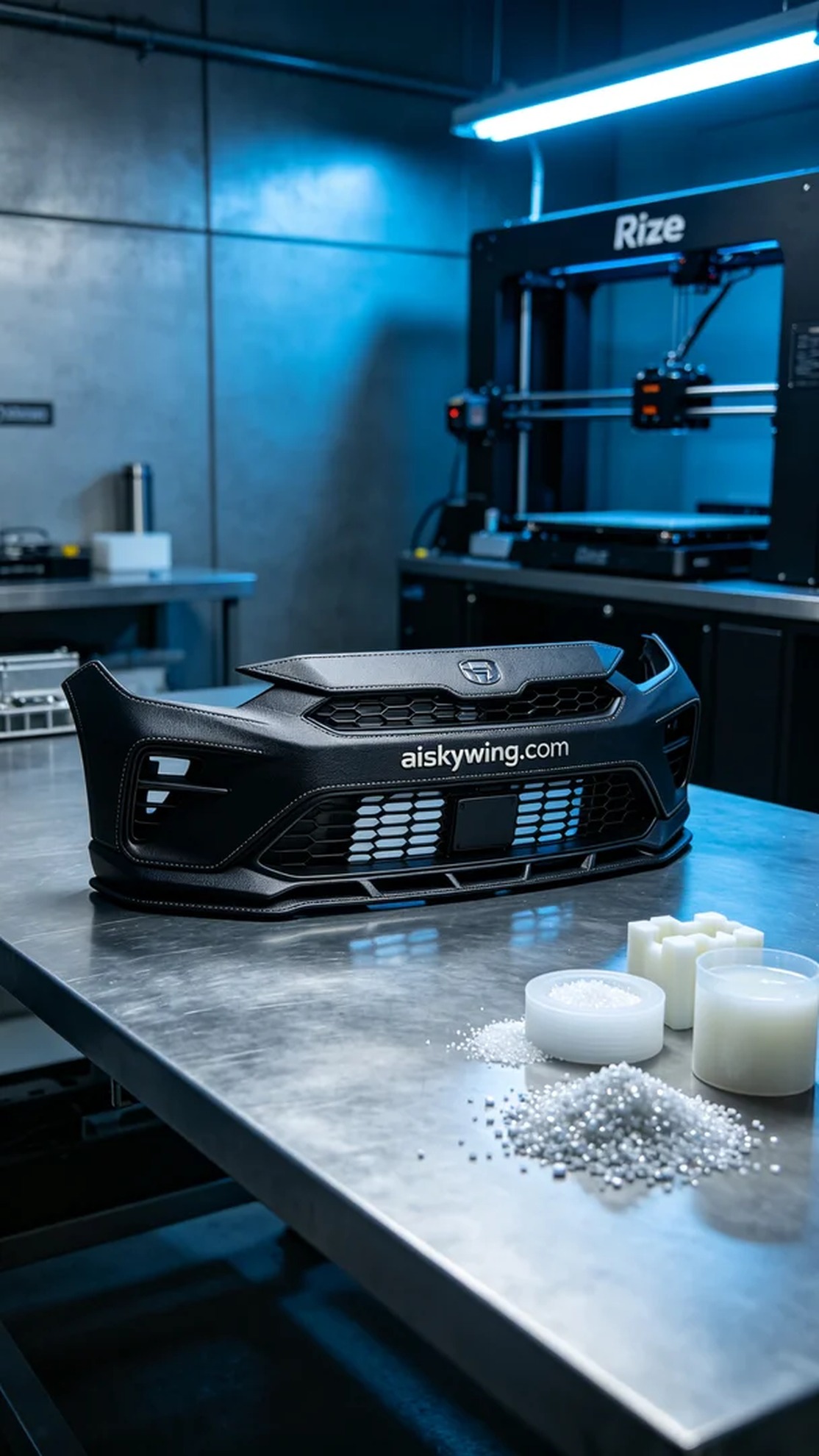 0736-Front bumper decoration - Aiskywing Industrial 3D Printing Showcase 内容图3 Zhongshan Skywing 3D Technology Co.,LTD | 中山市天翼三维科技有限公司 0736-Front bumper decoration - Aiskywing Industrial 3D Printing Showcase CNC-高精度加工 (CNC-HP) 图3张