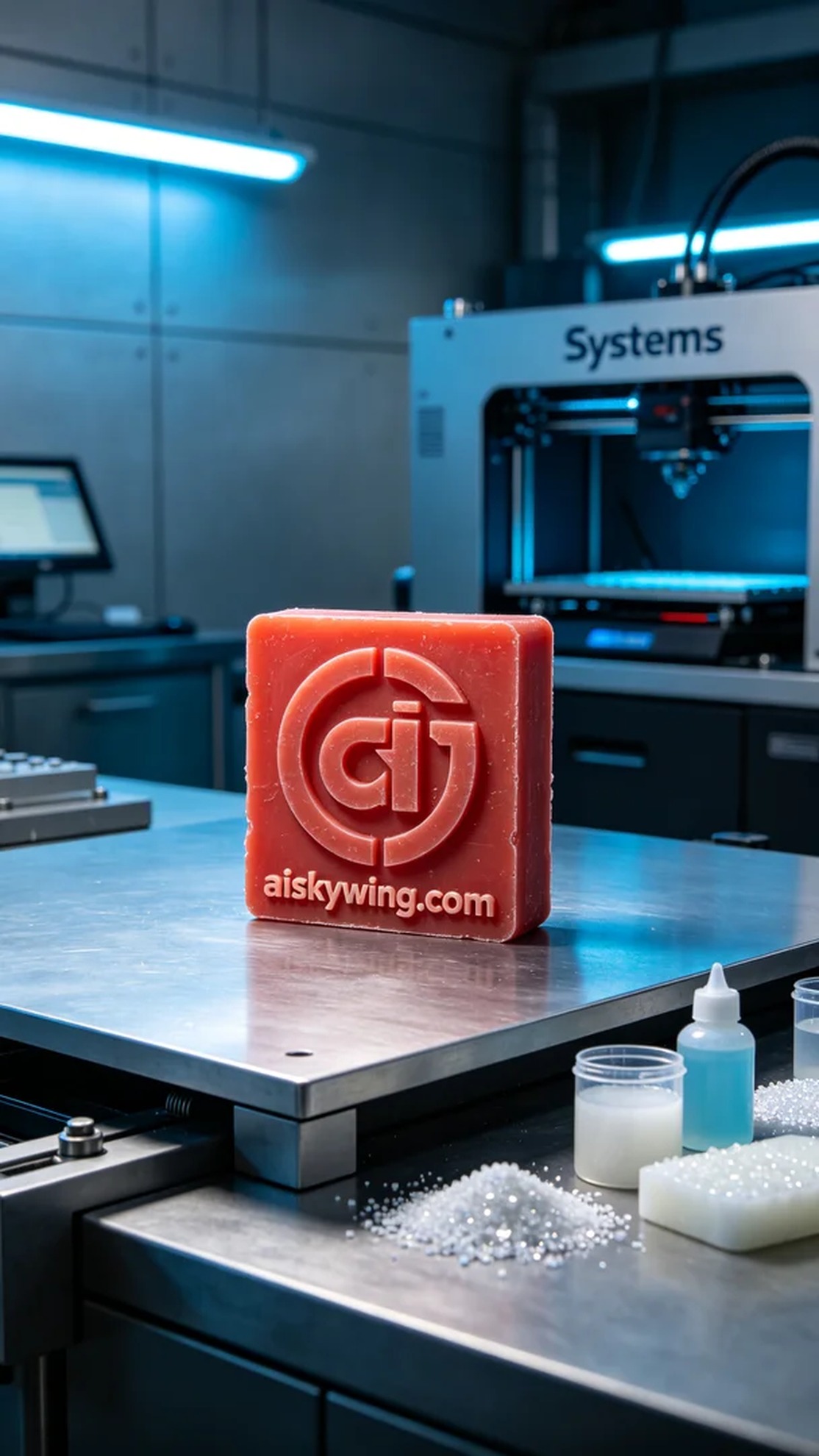 0841-Corporate Logo Wax Mold - Aiskywing Industrial 3D Printing Showcase