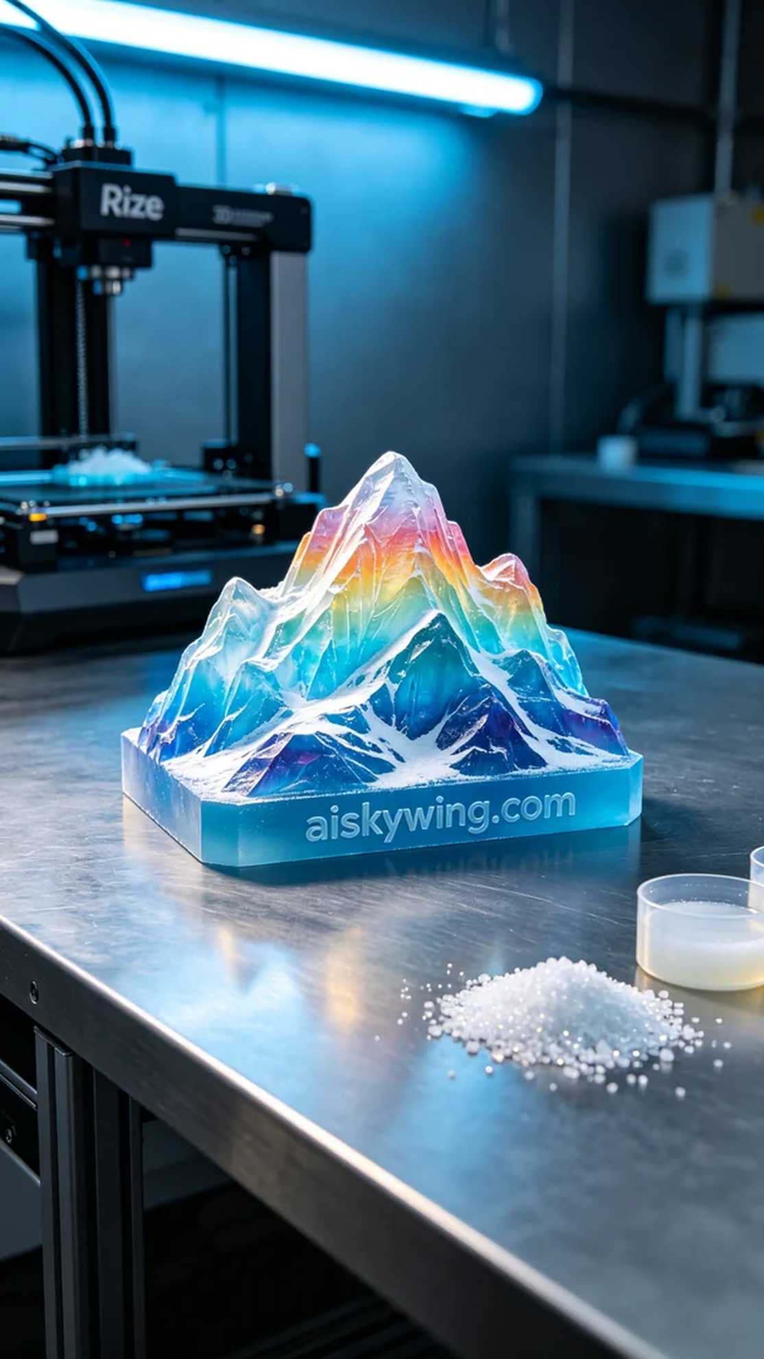 0441-Full-color 3D printed iceberg model - Aiskywing Industrial 3D Printing Showcase