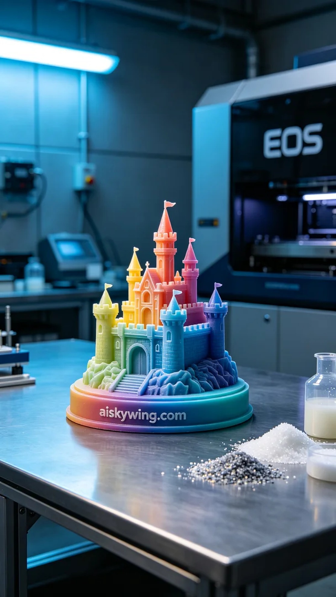 0451-Full-color 3D printed castle model - Aiskywing Industrial 3D Printing Showcase 内容图3 Zhongshan Skywing 3D Technology Co.,LTD | 中山市天翼三维科技有限公司 0451-Full-color 3D printed castle model - Aiskywing Industrial 3D Printing Showcase 全彩3DP-彩色模型 (FC-3DP) 图3张