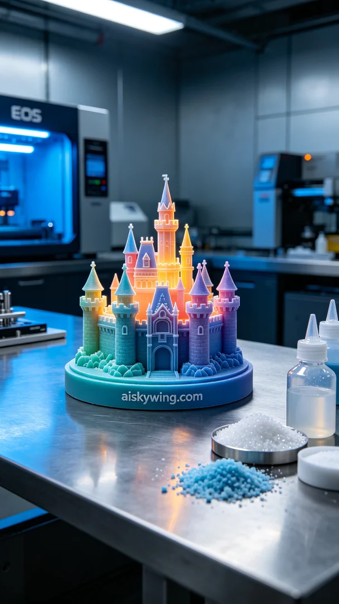 0451-Full-color 3D printed castle model - Aiskywing Industrial 3D Printing Showcase 内容图4 Zhongshan Skywing 3D Technology Co.,LTD | 中山市天翼三维科技有限公司 0451-Full-color 3D printed castle model - Aiskywing Industrial 3D Printing Showcase 全彩3DP-彩色模型 (FC-3DP) 图4张