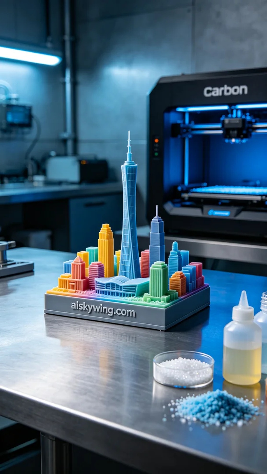 0452-Full-color 3D printed miniature models of urban landmarks - Aiskywing Industrial 3D Printing Showcase