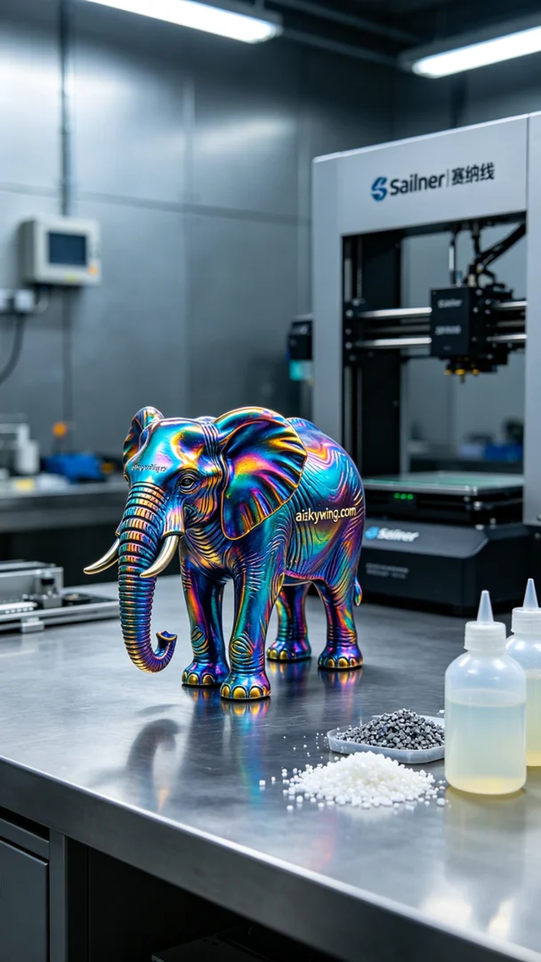 1066-Full-color 3D printed elephant model - Aiskywing Industrial 3D Printing Showcase 内容图2 Zhongshan Skywing 3D Technology Co.,LTD | 中山市天翼三维科技有限公司 1066-Full-color 3D printed elephant model - Aiskywing Industrial 3D Printing Showcase 全彩3DP-彩色模型 (FC-3DP) 图2张